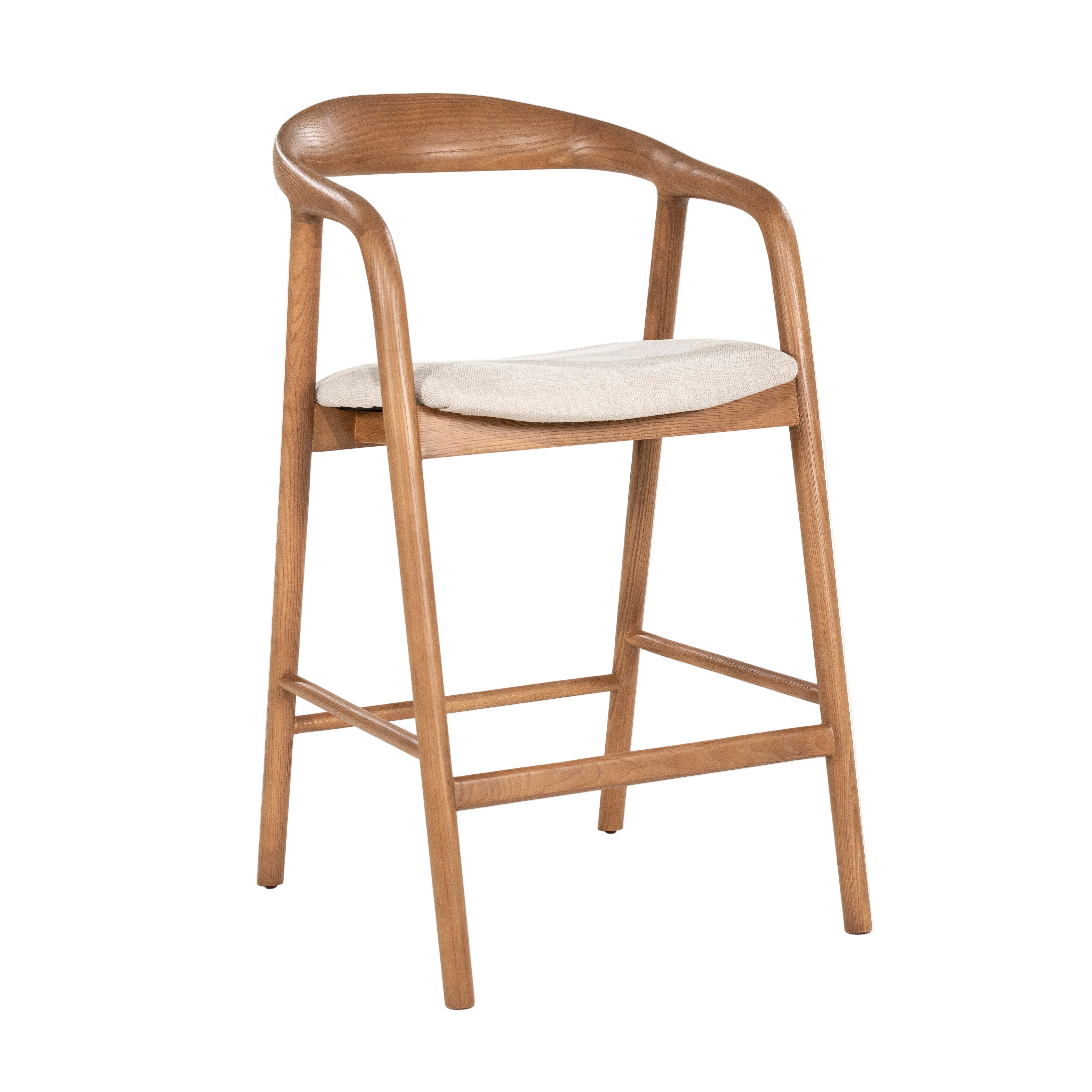 RAYVEN Ash Wood Stool