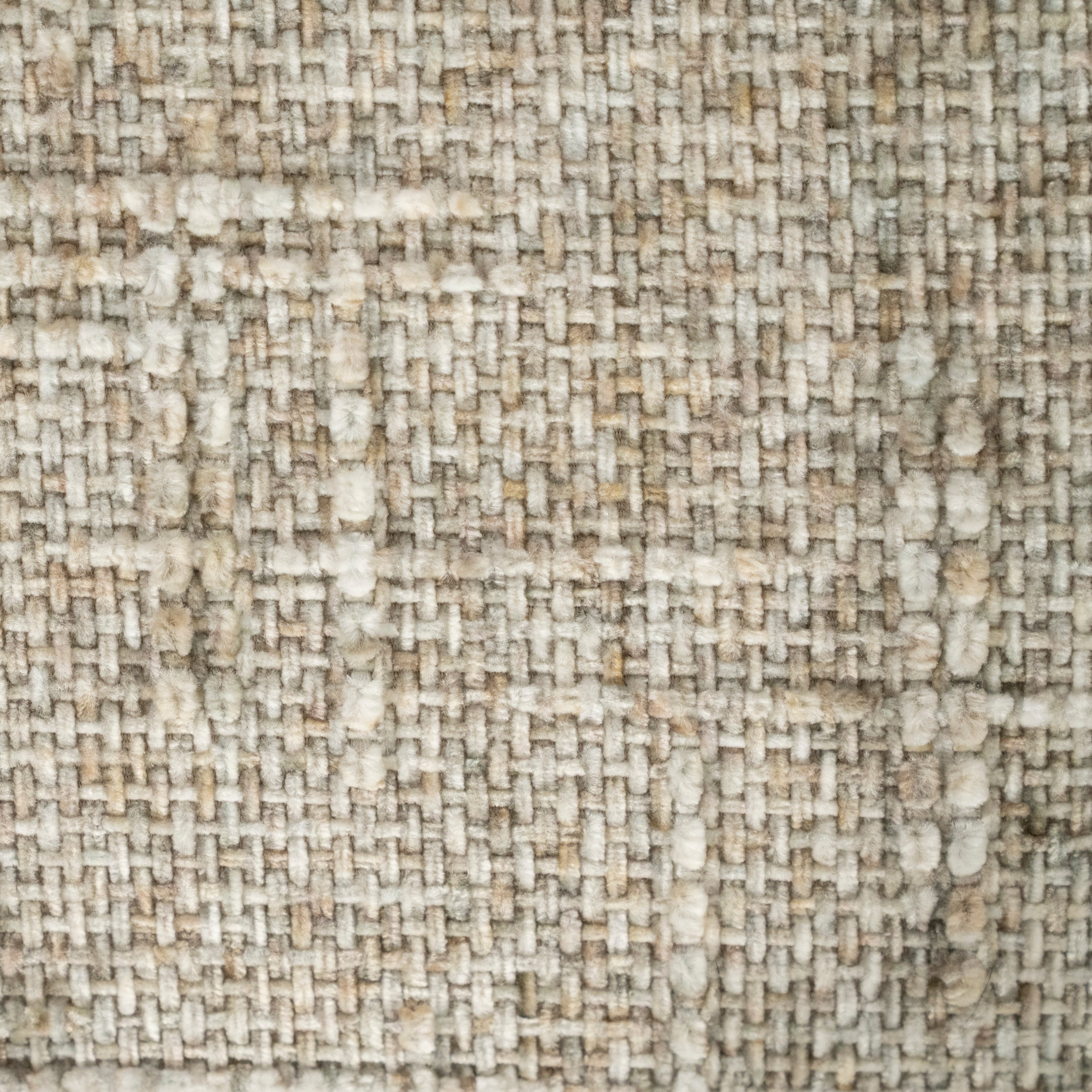 DARCIO swivel chair beige with dark brown base