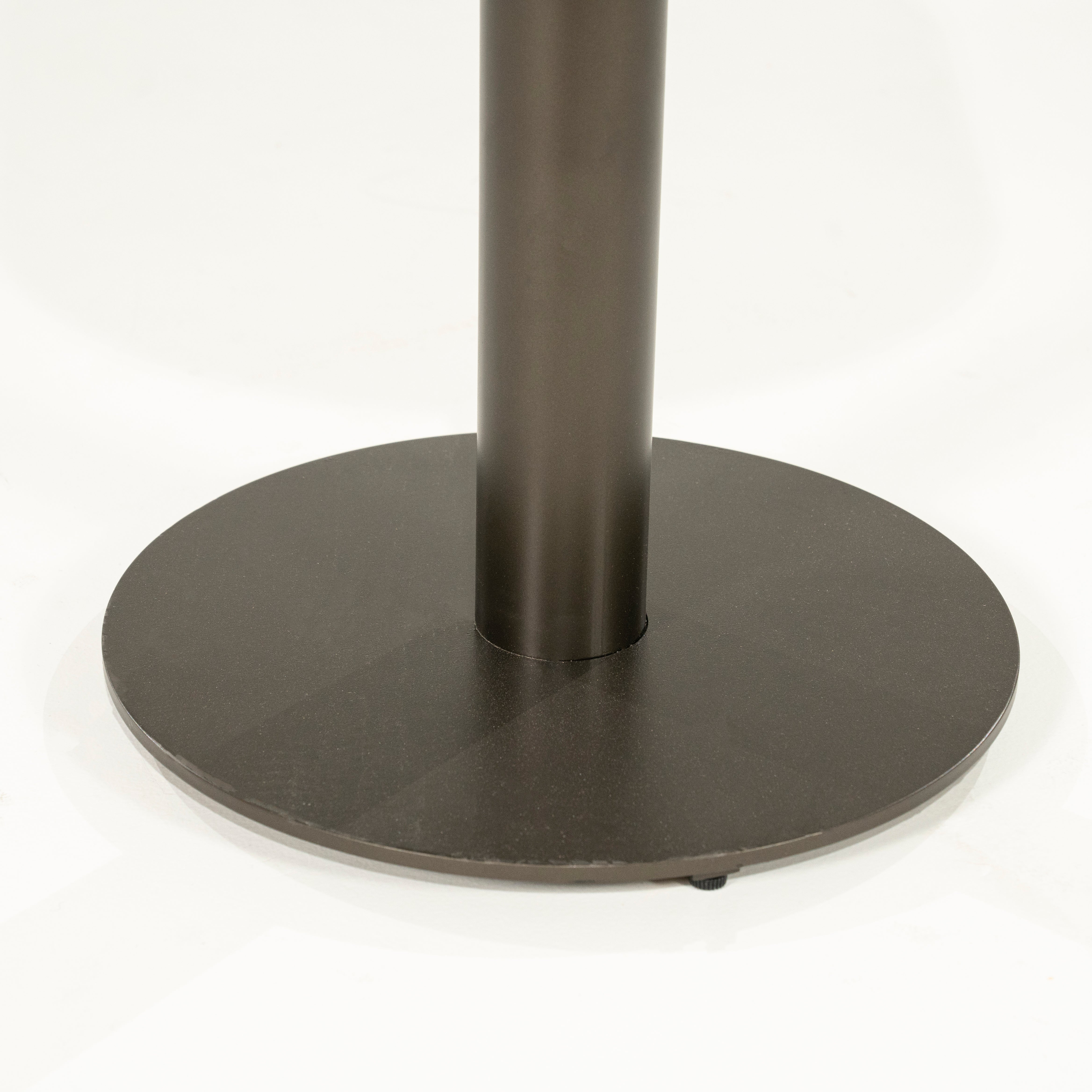 SKYE nightstand dark oak wood with metal base