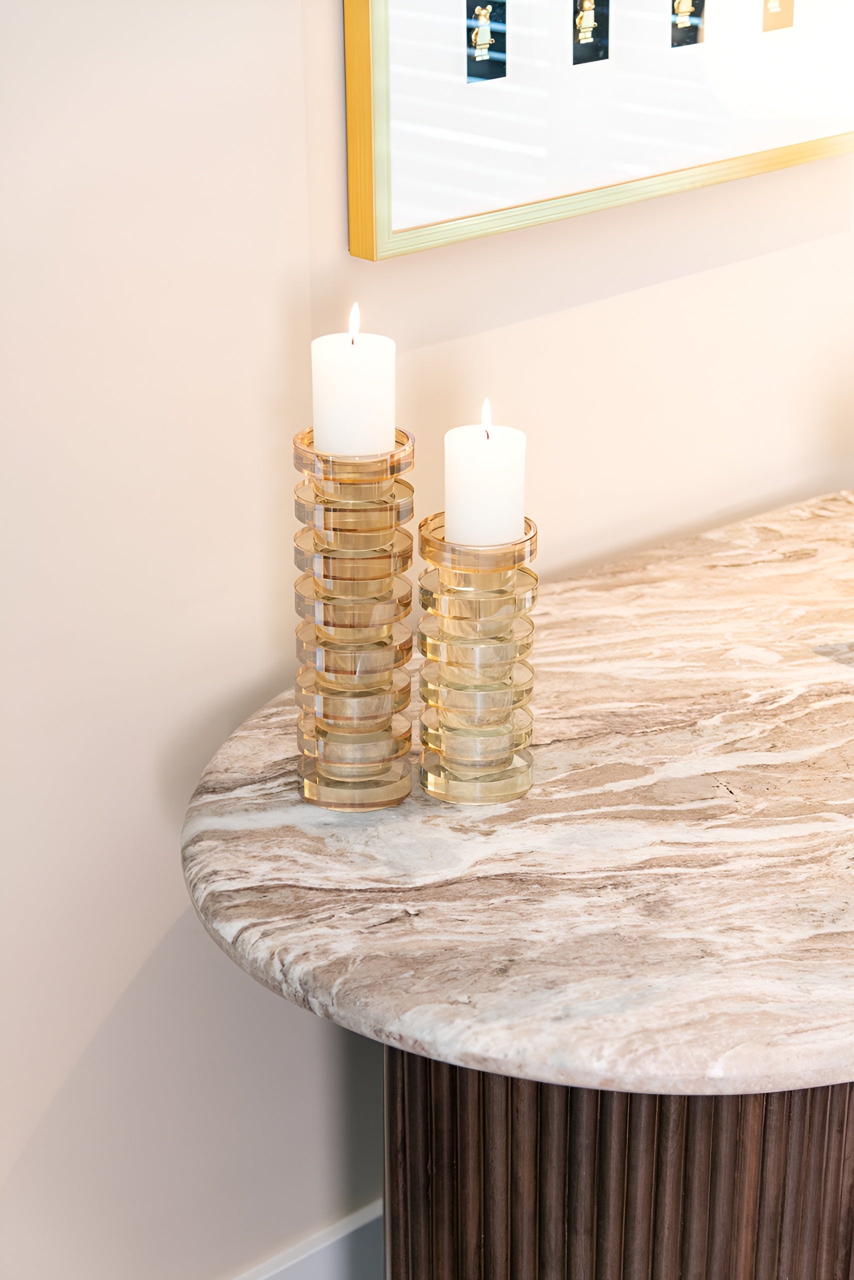 Kristallkerzenhalter CIRA gold
