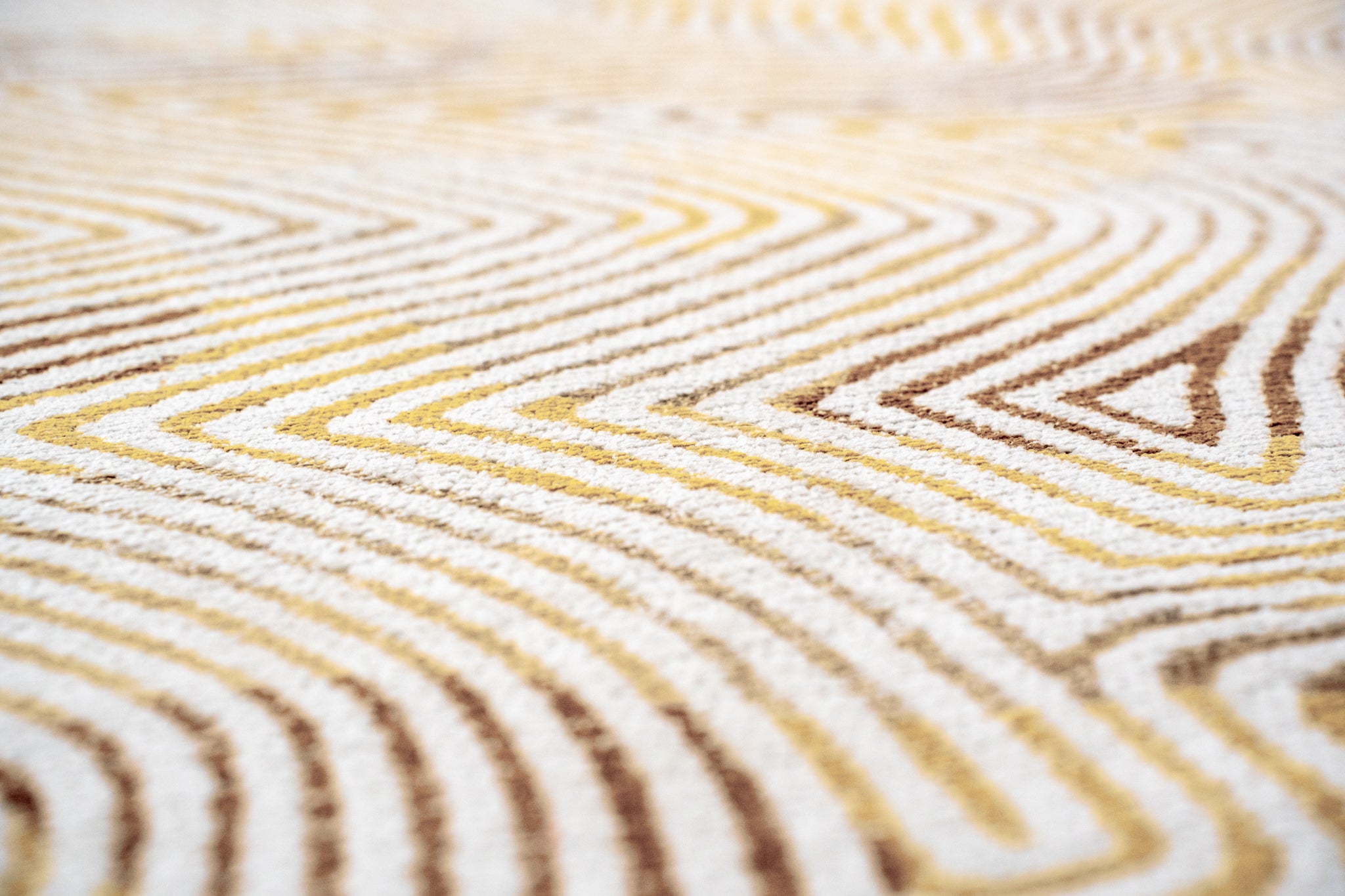Teppich CORAL YELLOW HIPPY gelb-beige [Amelia]