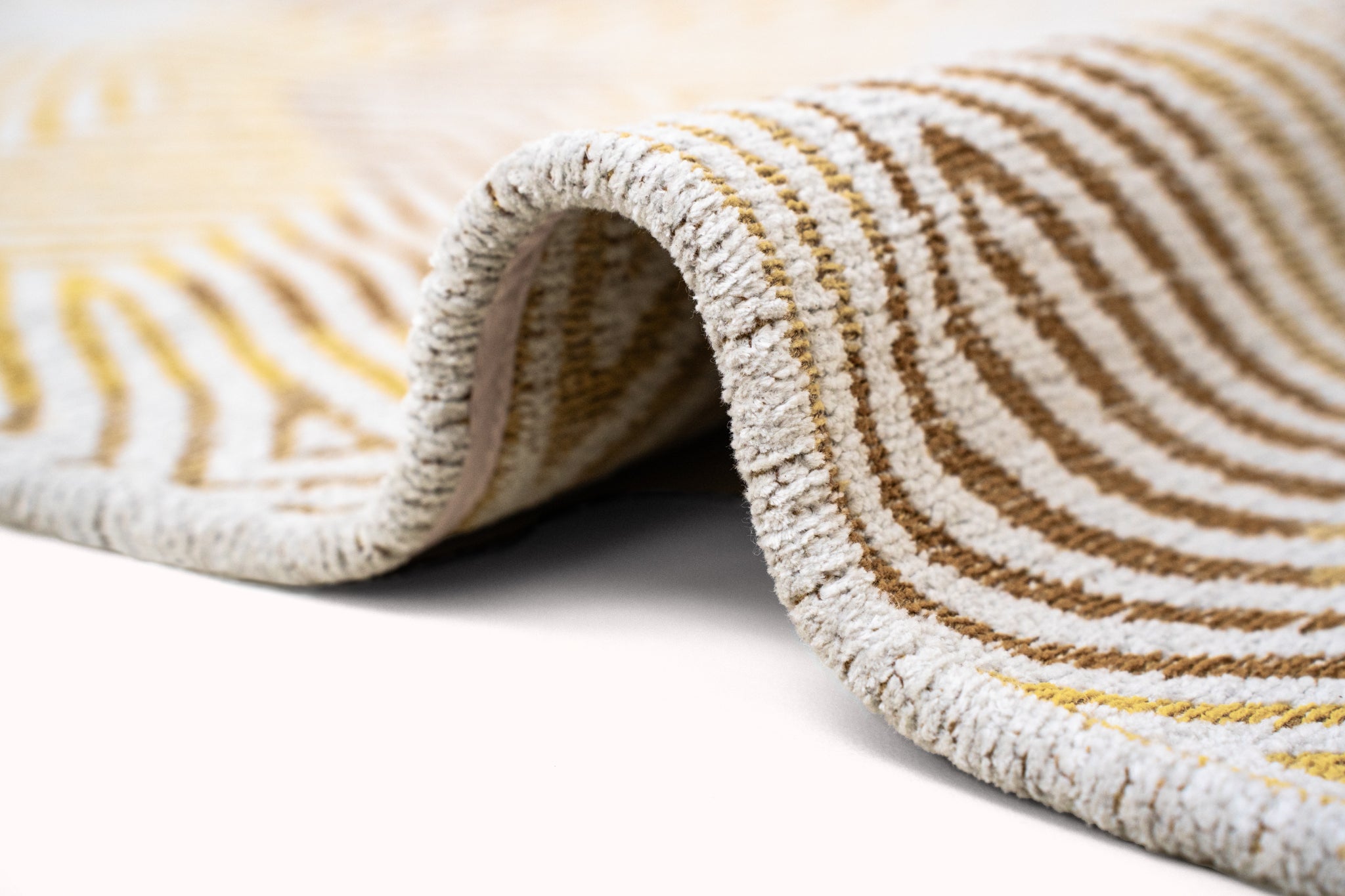 Teppich CORAL YELLOW HIPPY gelb-beige [Amelia]