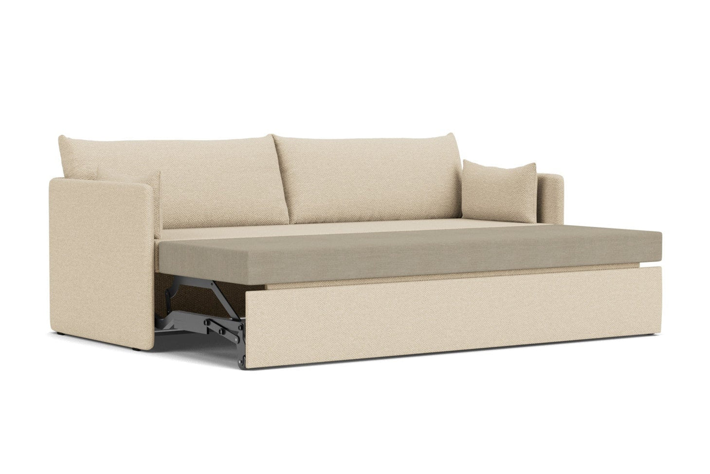 Sofa mit Schlaffunktion 3-sitzig 0FFSET hellbeige [Julia]