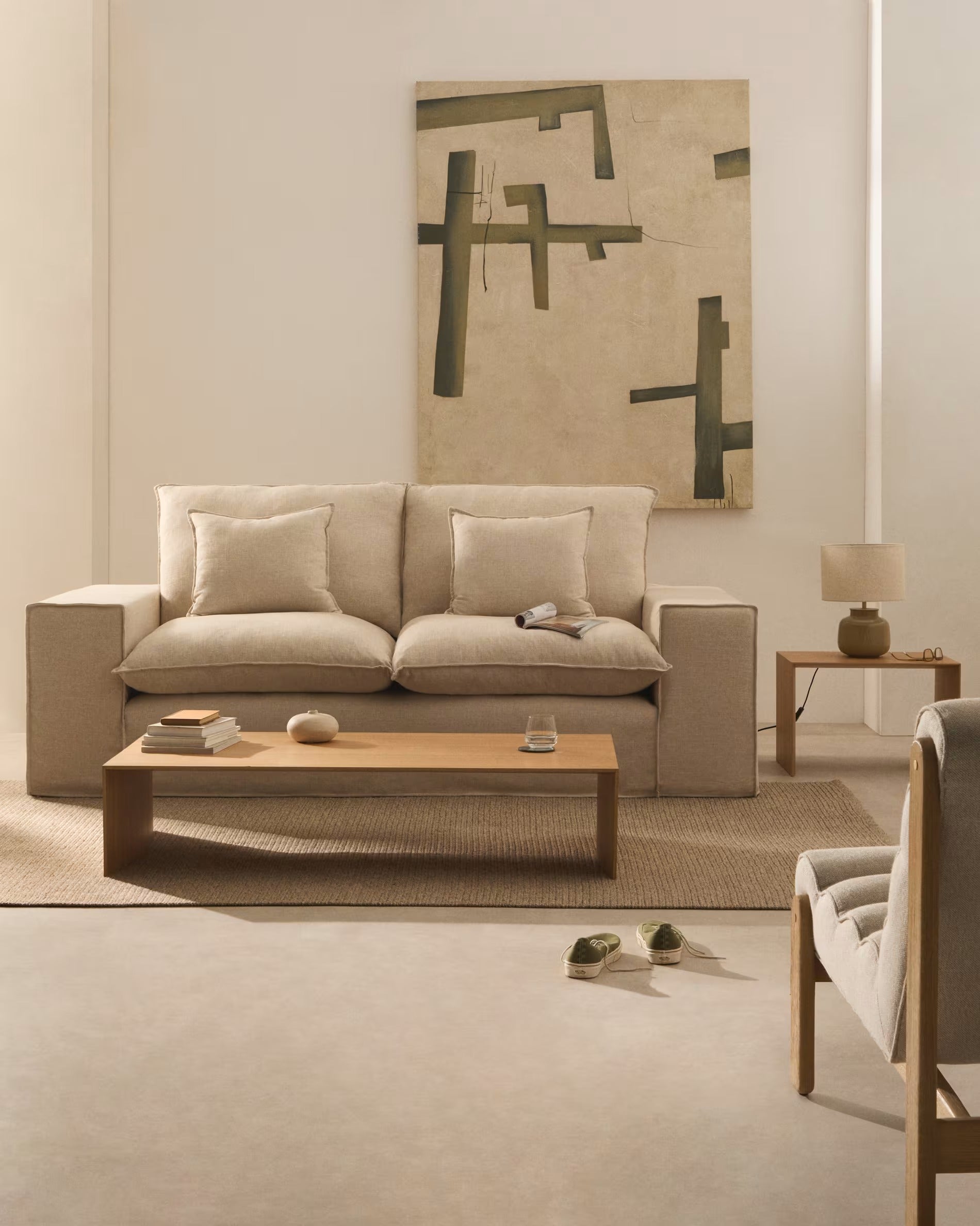 2-Seater Sofa ANARELA Beige