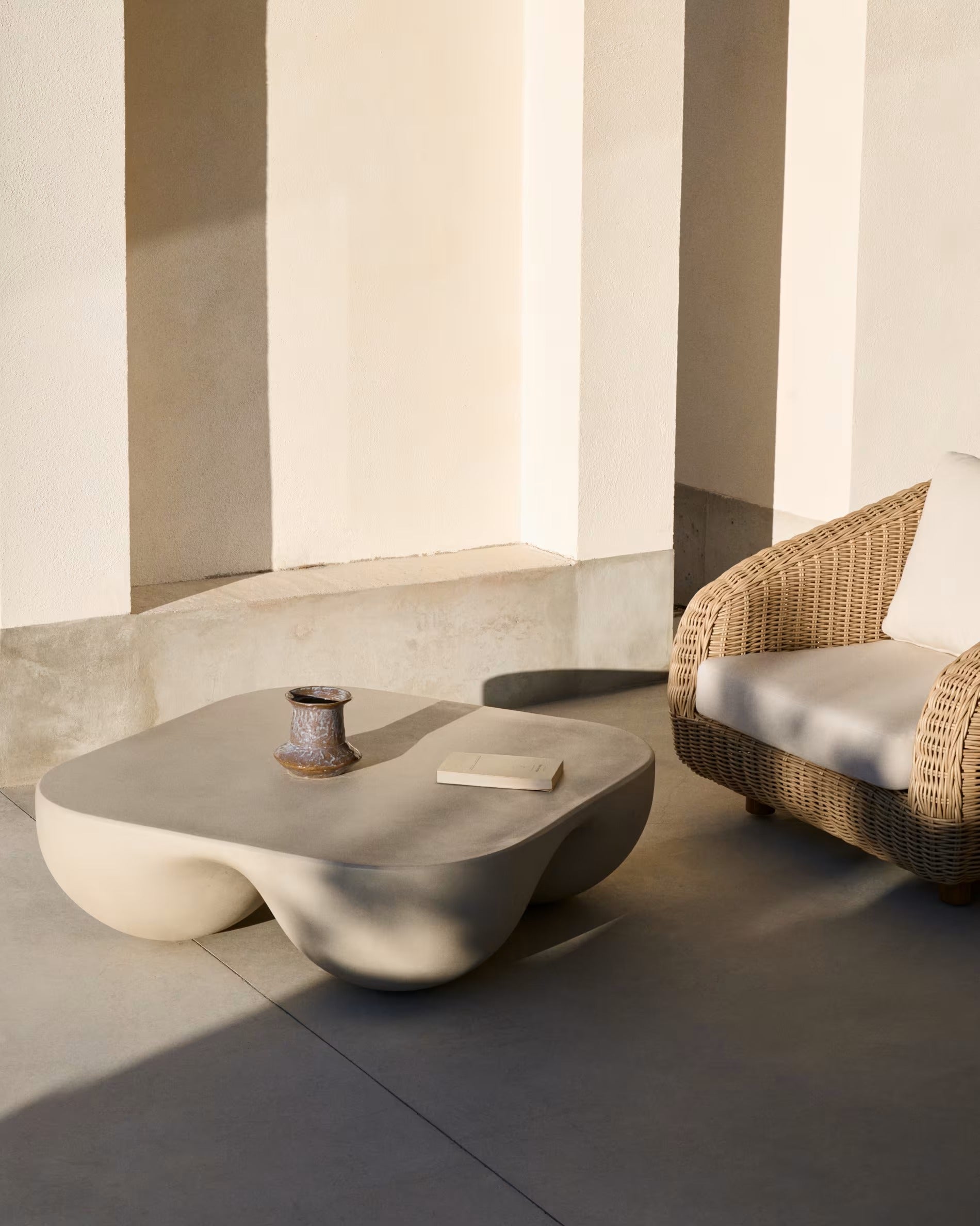 Couchtisch COLBA beige Polystone 