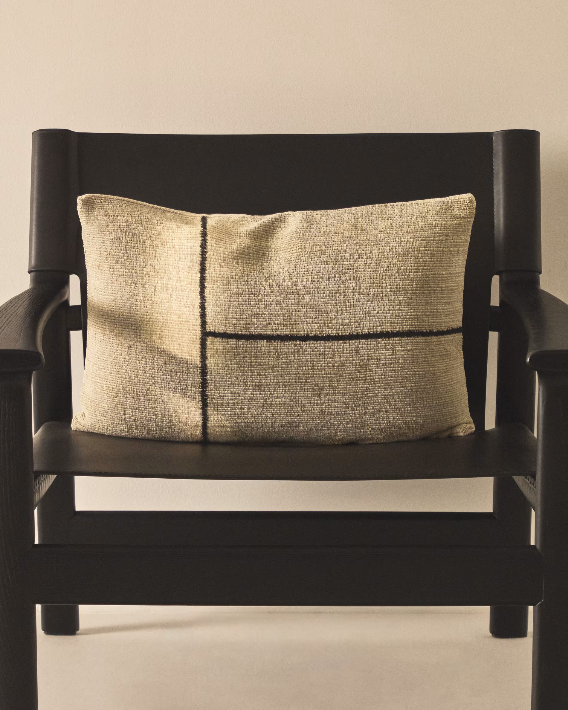 ANVERA Cushion Cover Beige with Black