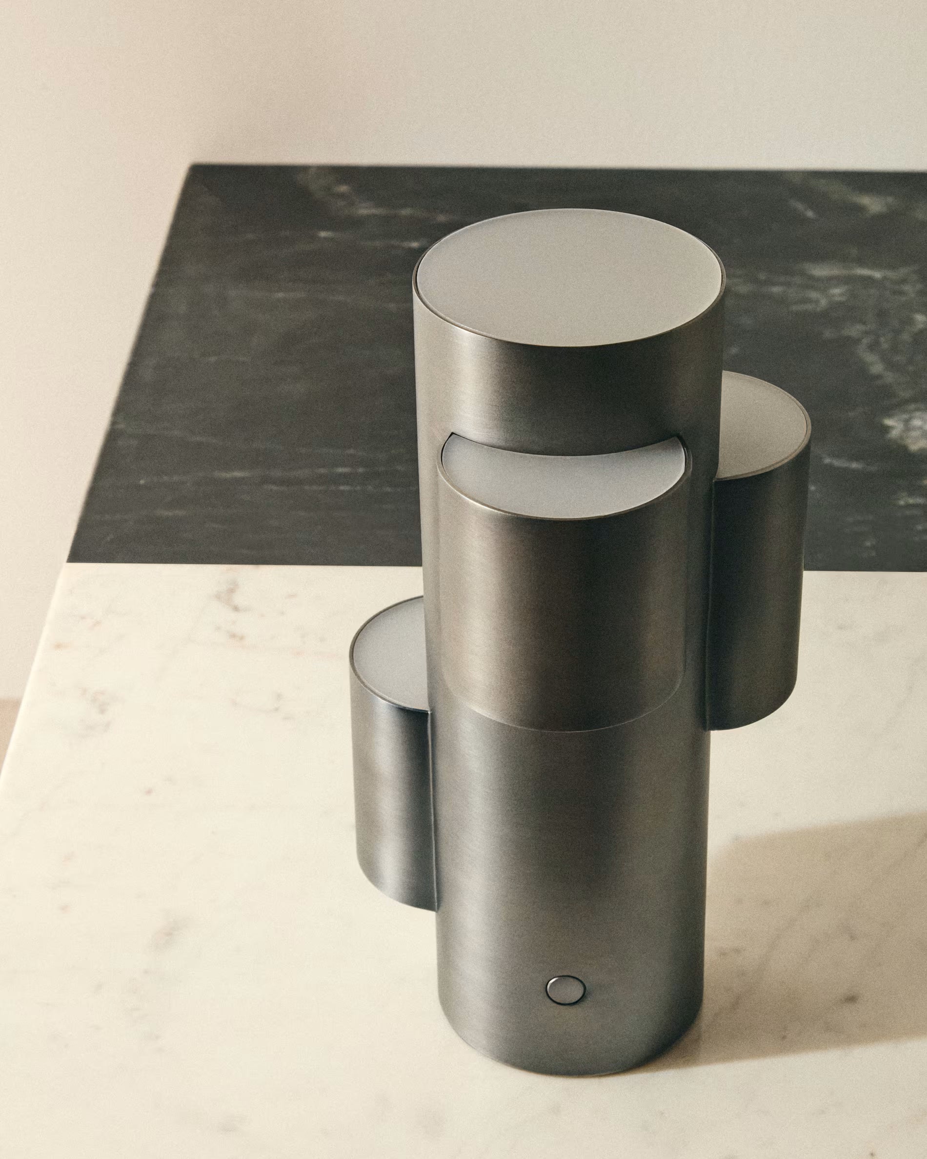 Portable lamp ADRINA dark gray brushed metal