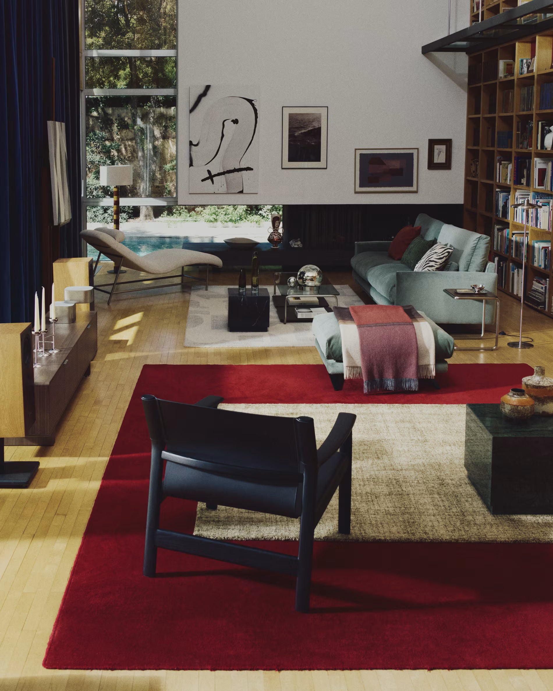 ZUNARA double-sided wool rug