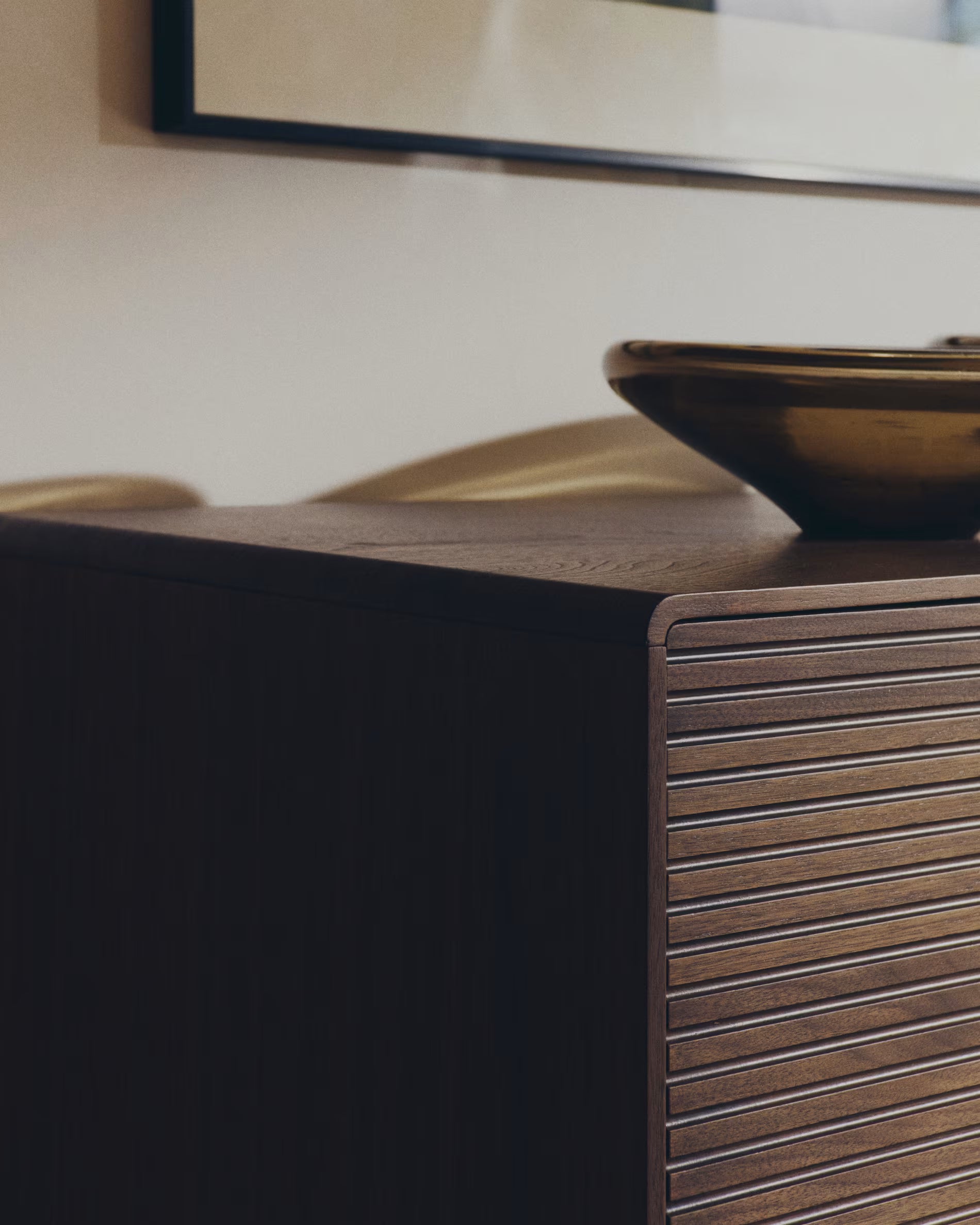 NORLEN Chest of Drawers Dark Brown Walnut Veneer