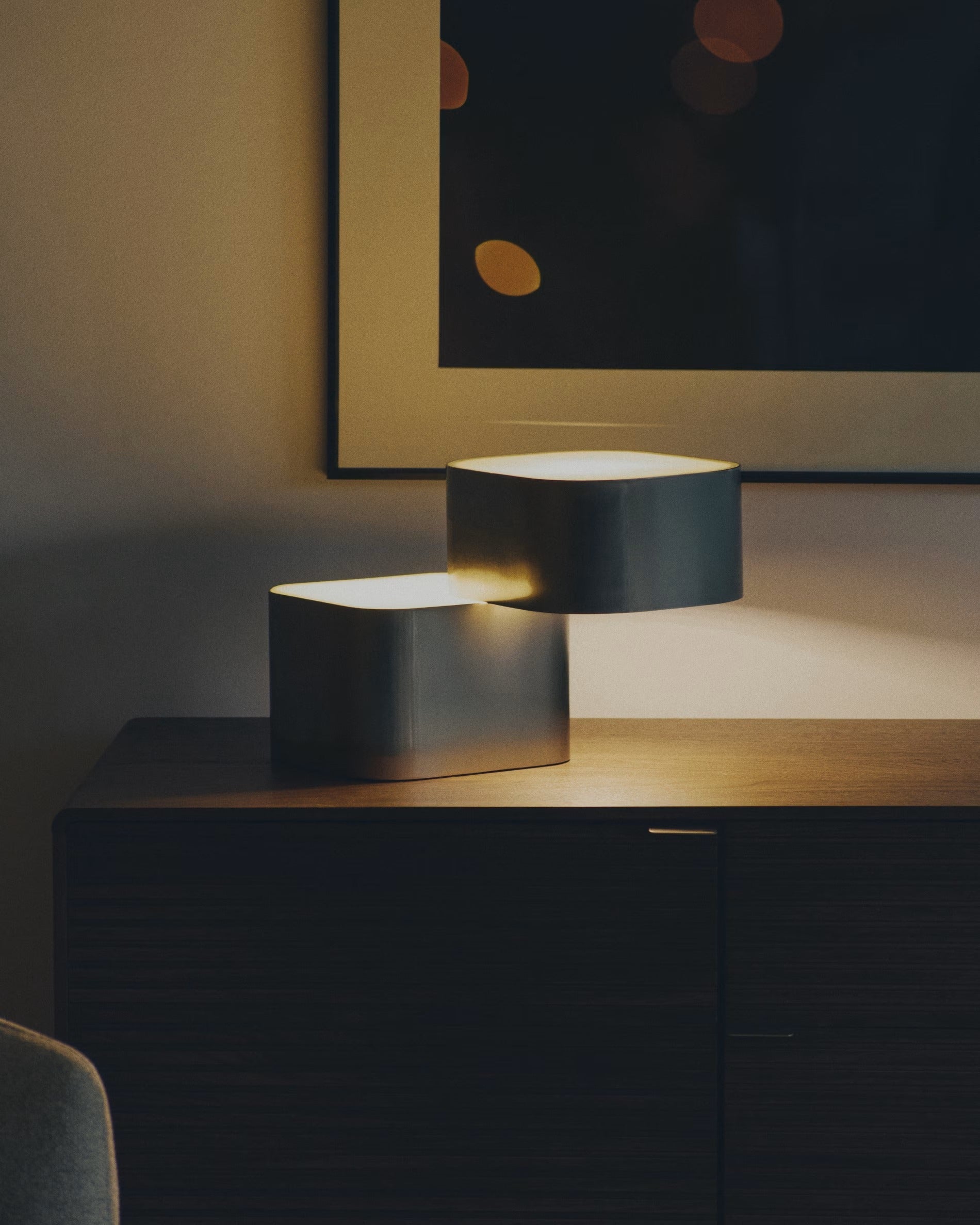 Tischlampe TANDAN grau