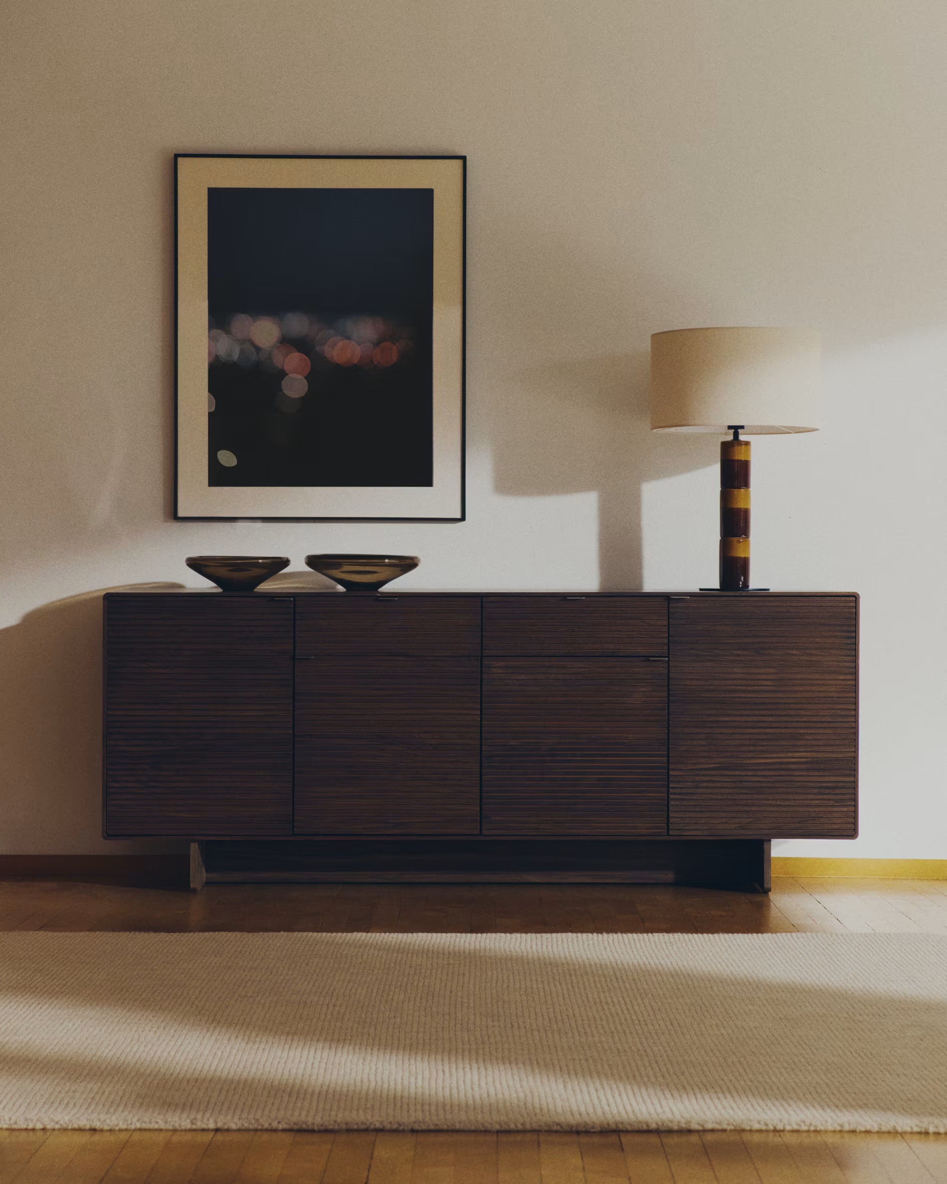 NORLEN Chest of Drawers Dark Brown Walnut Veneer