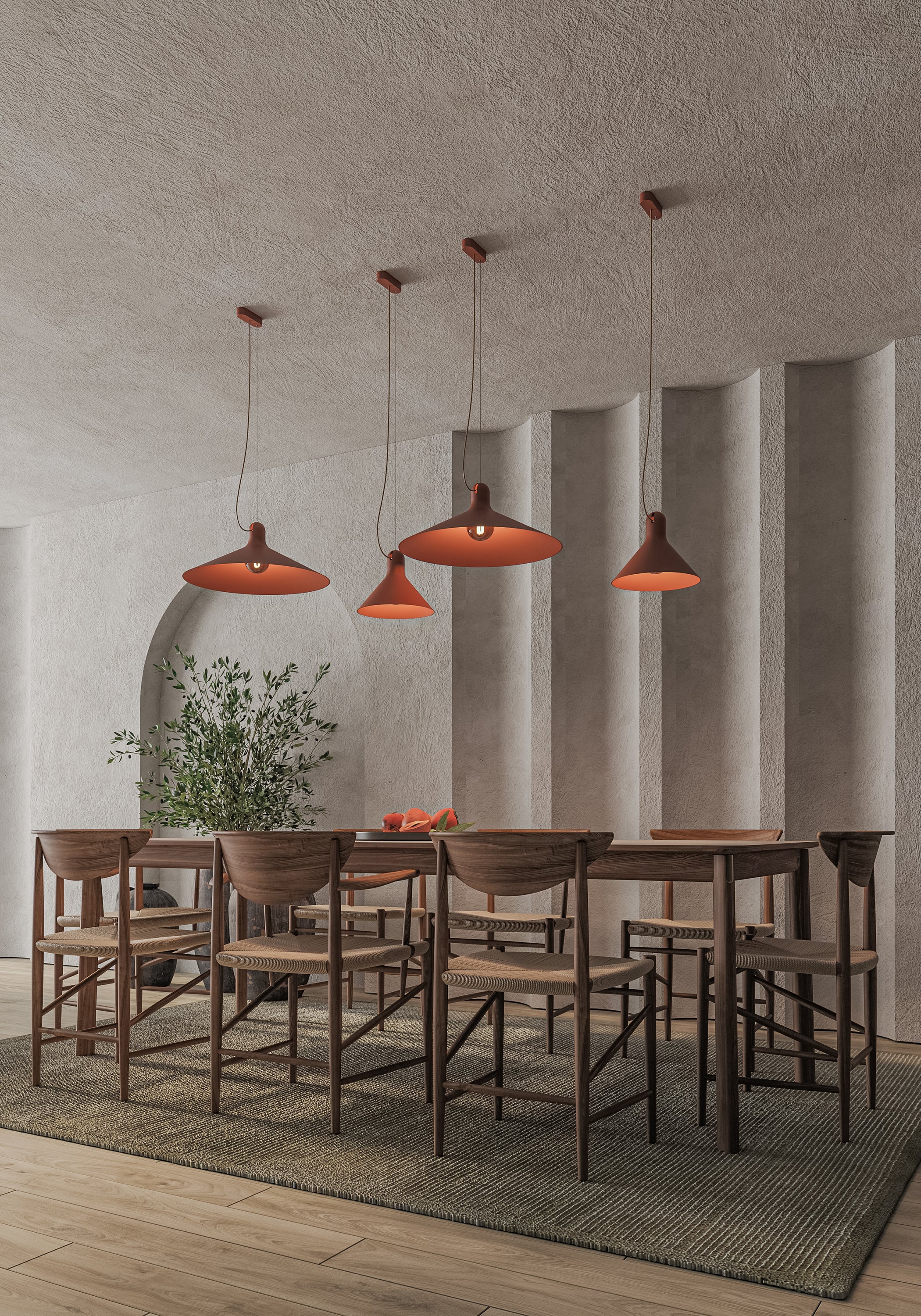 CONA white pendant lamp