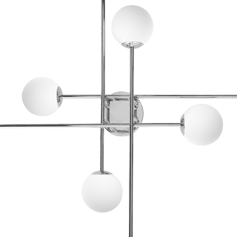 ASTRA 8 chrome ceiling lamp