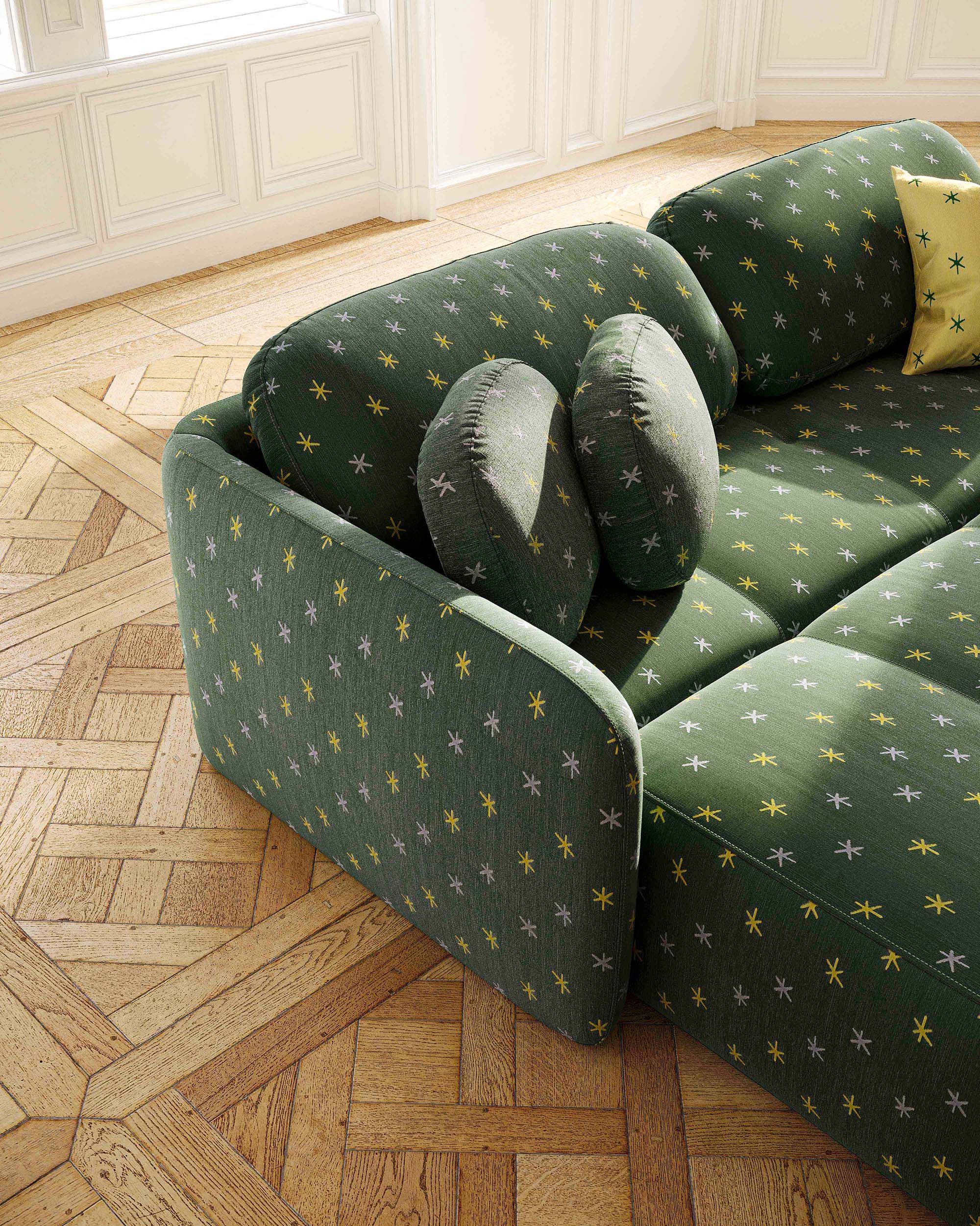 Sofa mit Schlaffunktion VERTO gepolstert
