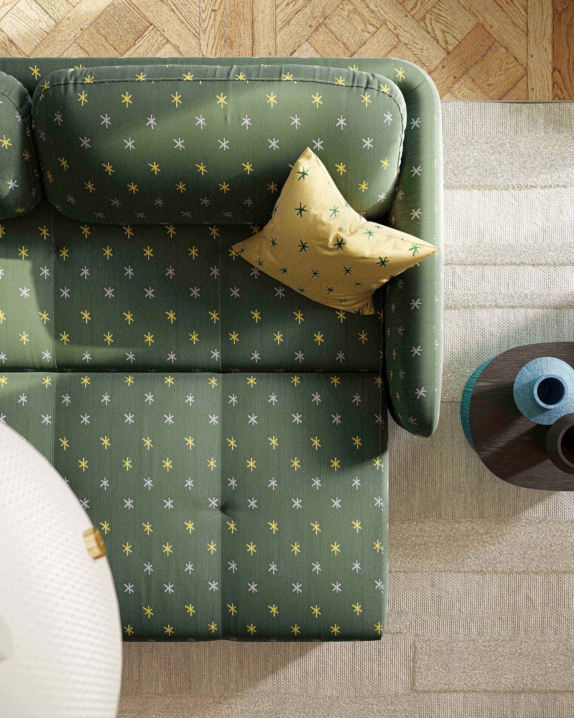 Sofa mit Schlaffunktion VERTO gepolstert