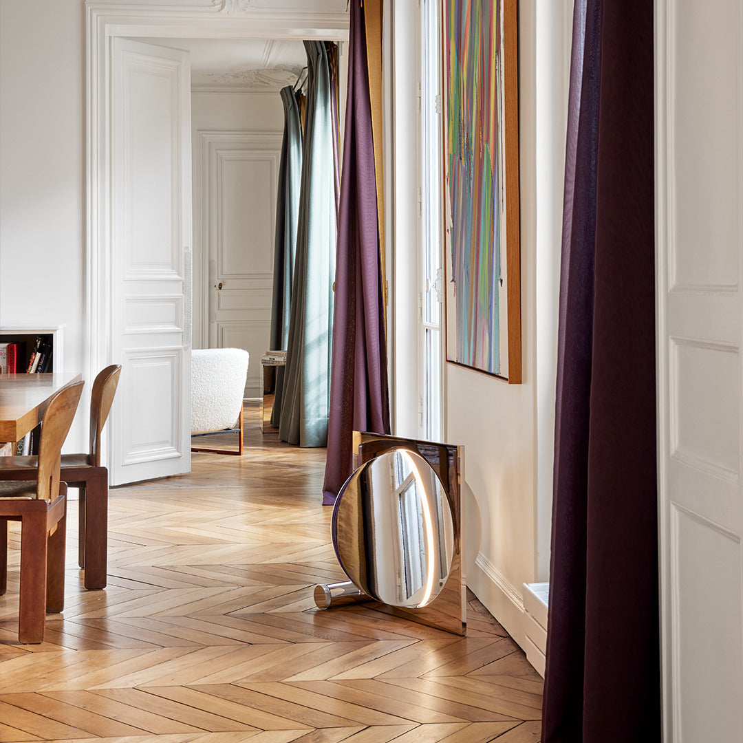 MOONSETTER chrome floor lamp