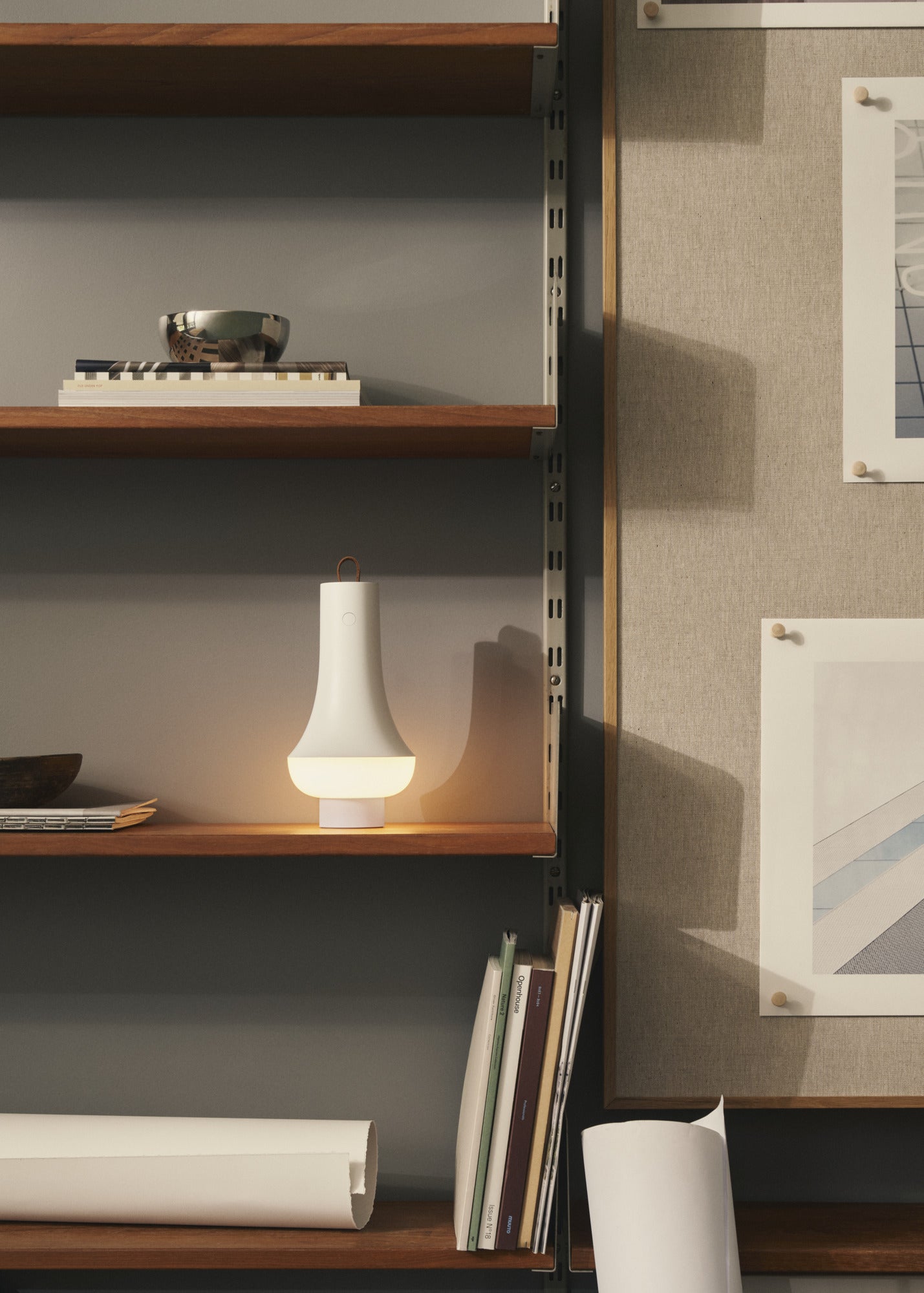 Tragbare Lampe TOMOSHI weiß