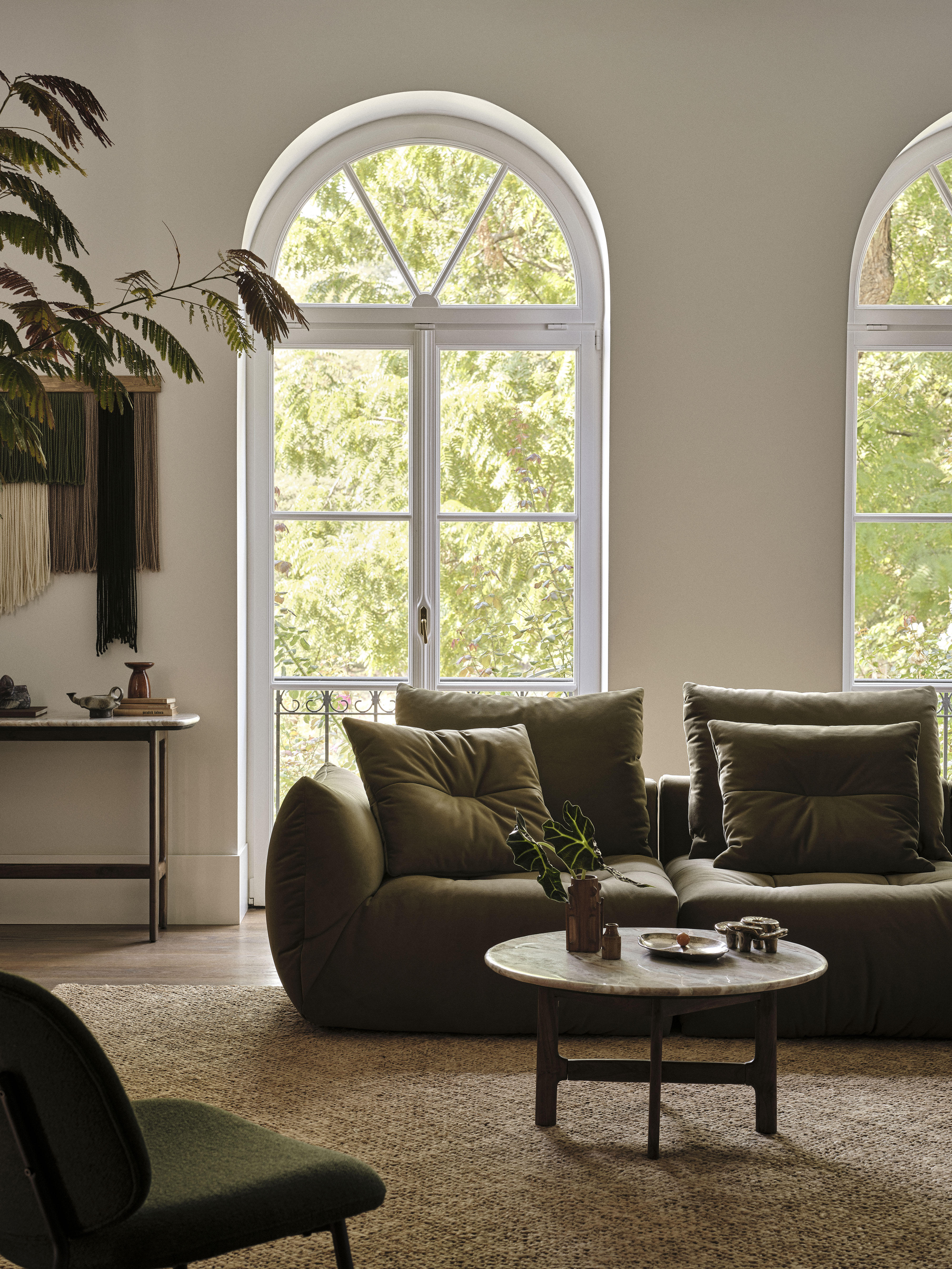 Velvet Modular Right Corner Sofa, "Bloom", 3 Seats, Gray, 316x216x95
Made in Europe