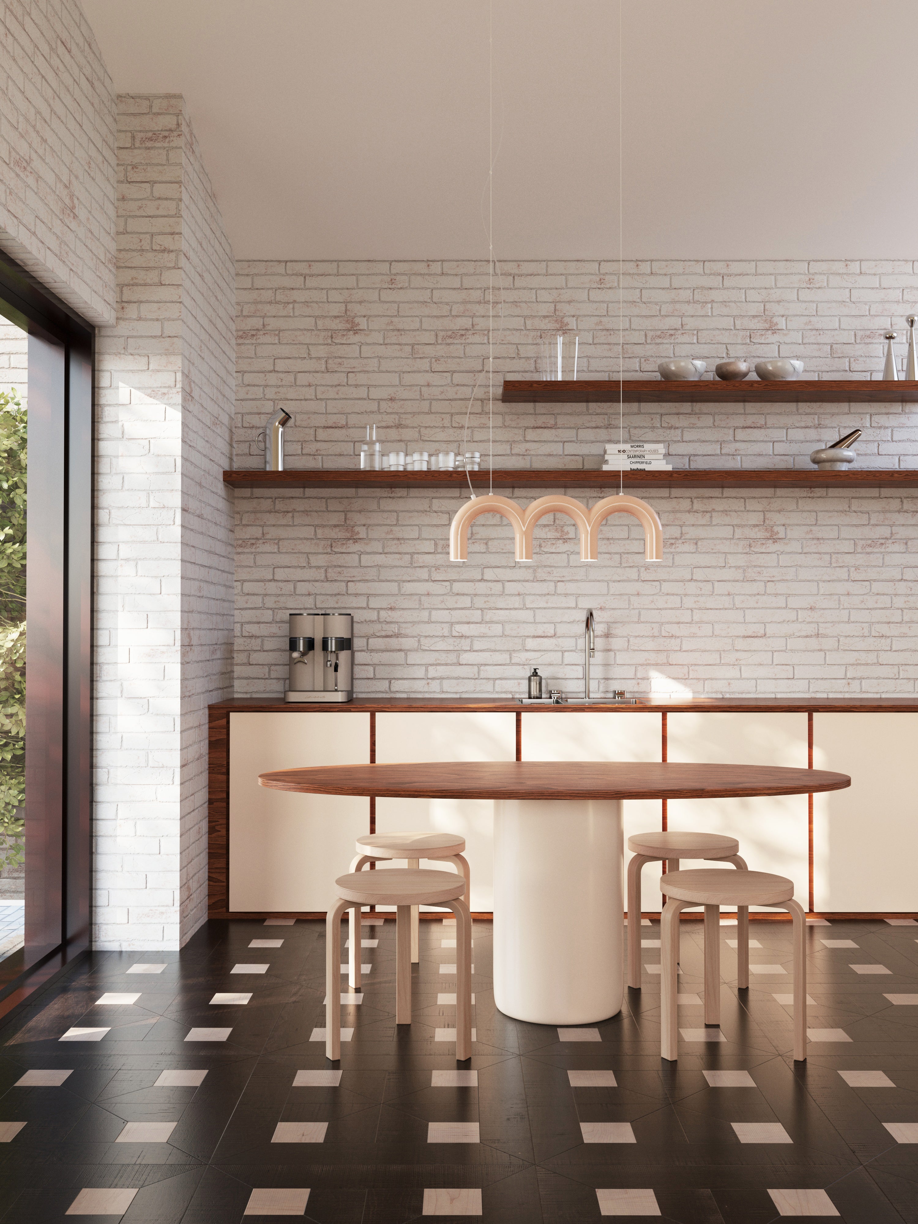 ARCH TRIPLETTE pendant lamp beige