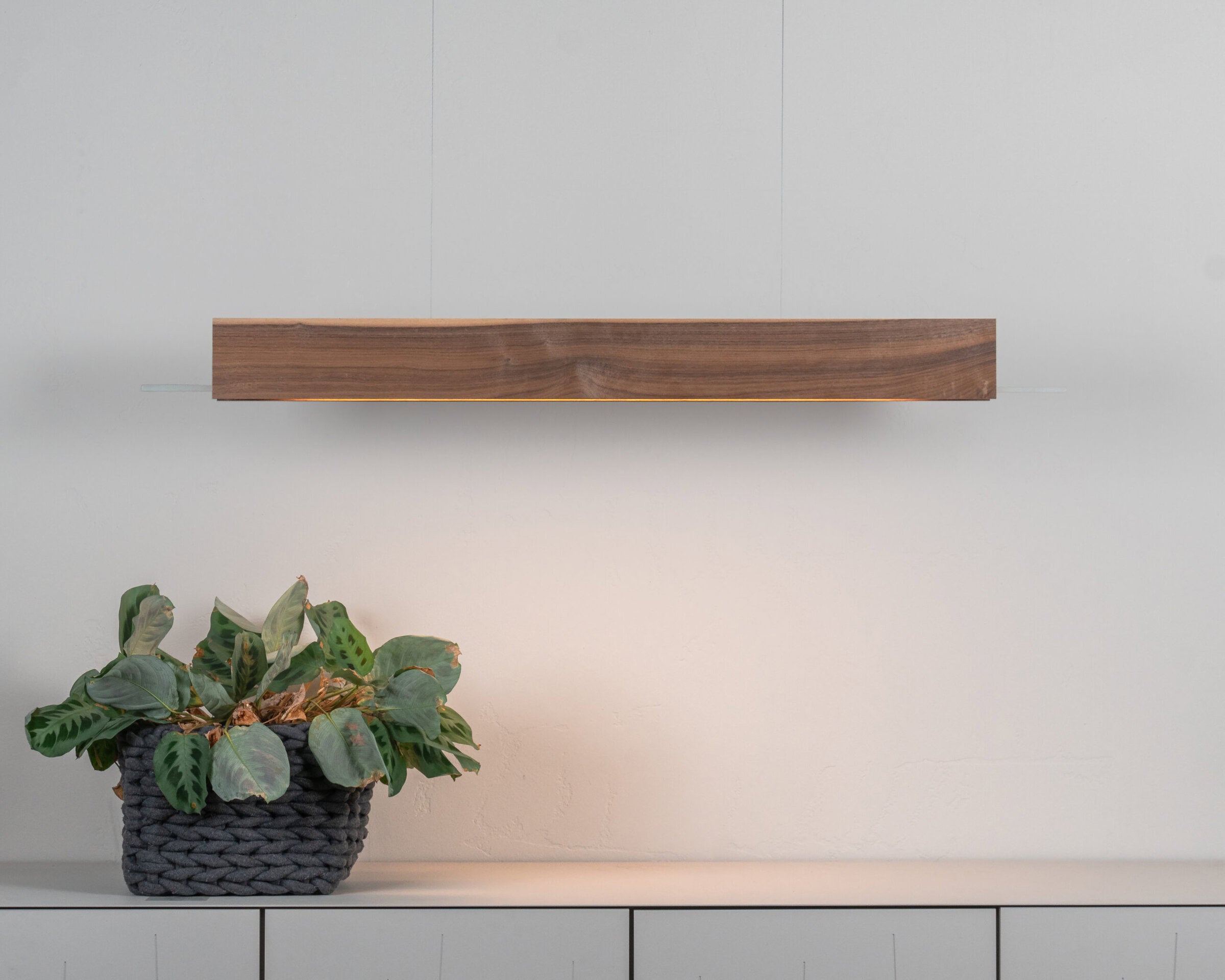 Lampa wisząca BLAZE drewno orzechowe