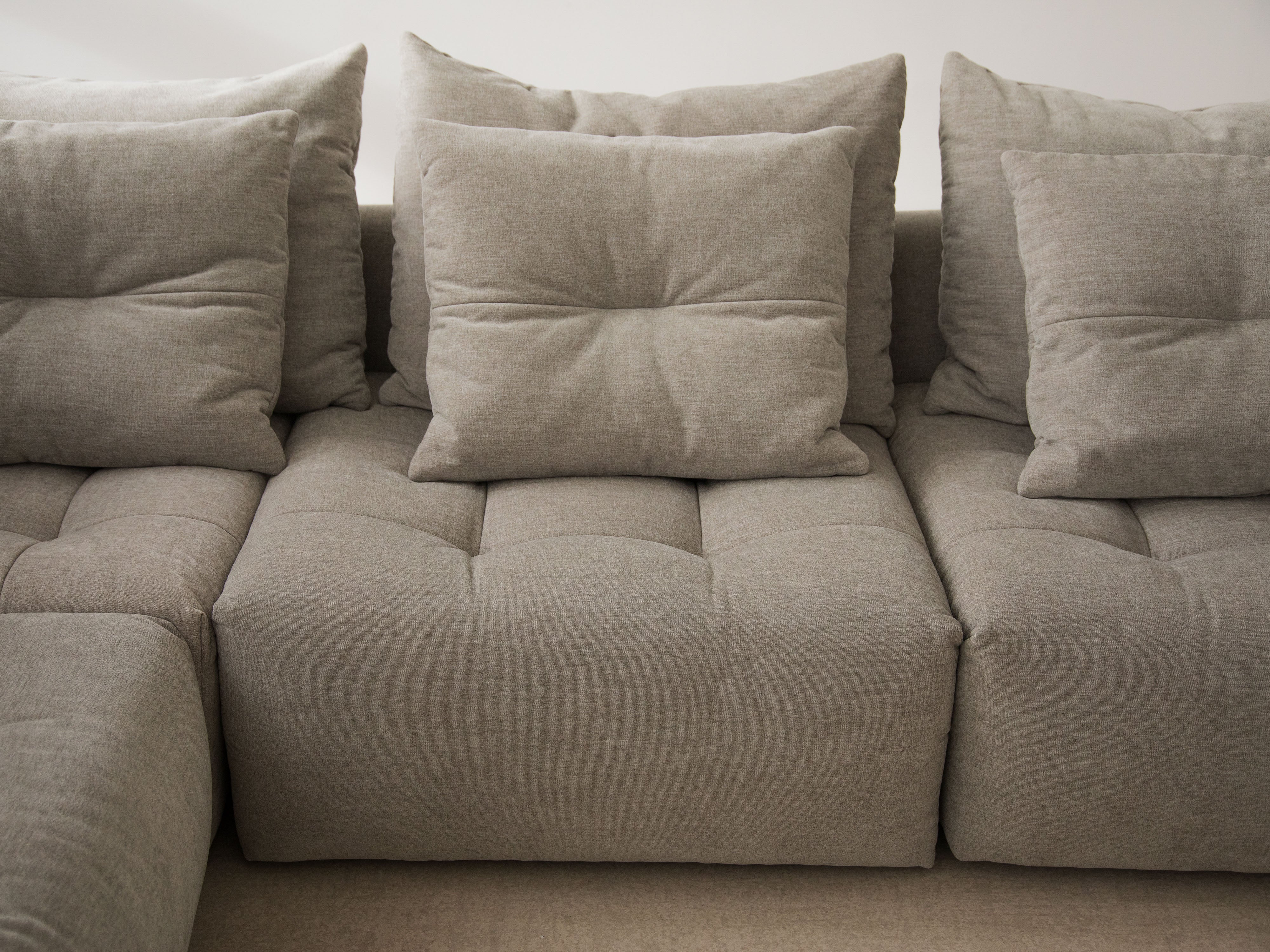 Velvet Modular Right Corner Sofa, "Bloom", 3 Seats, Gray, 316x216x95
Made in Europe