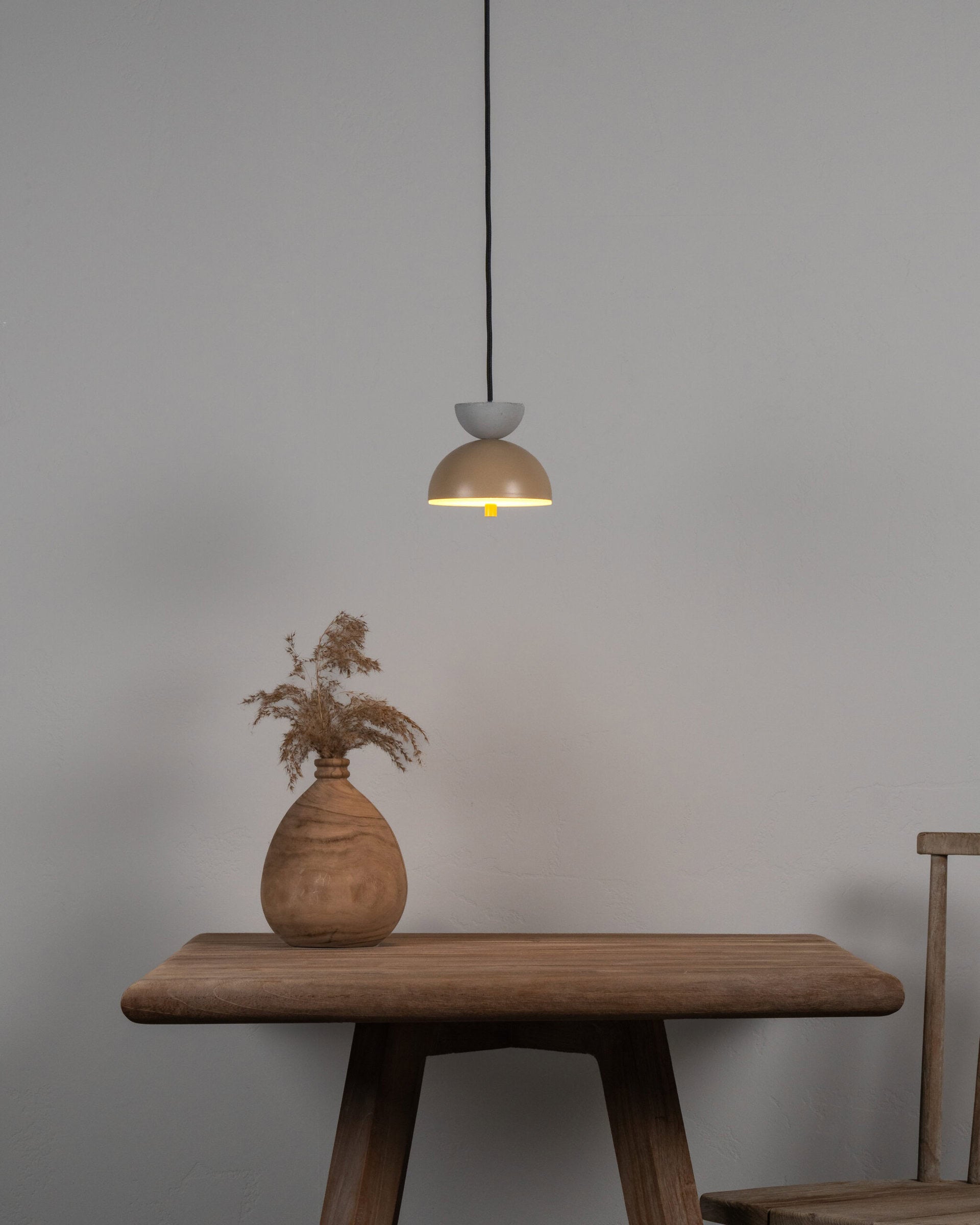 Lampa wisząca BOSTON aluminium z betonem