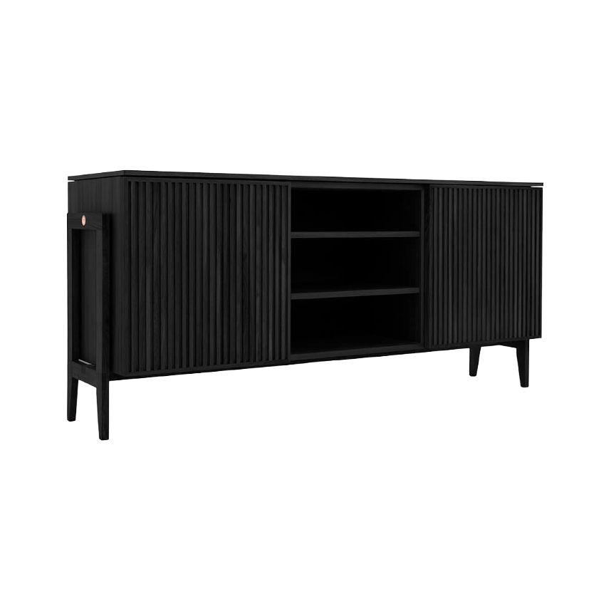 PHAB TV Cabinet Black Oak