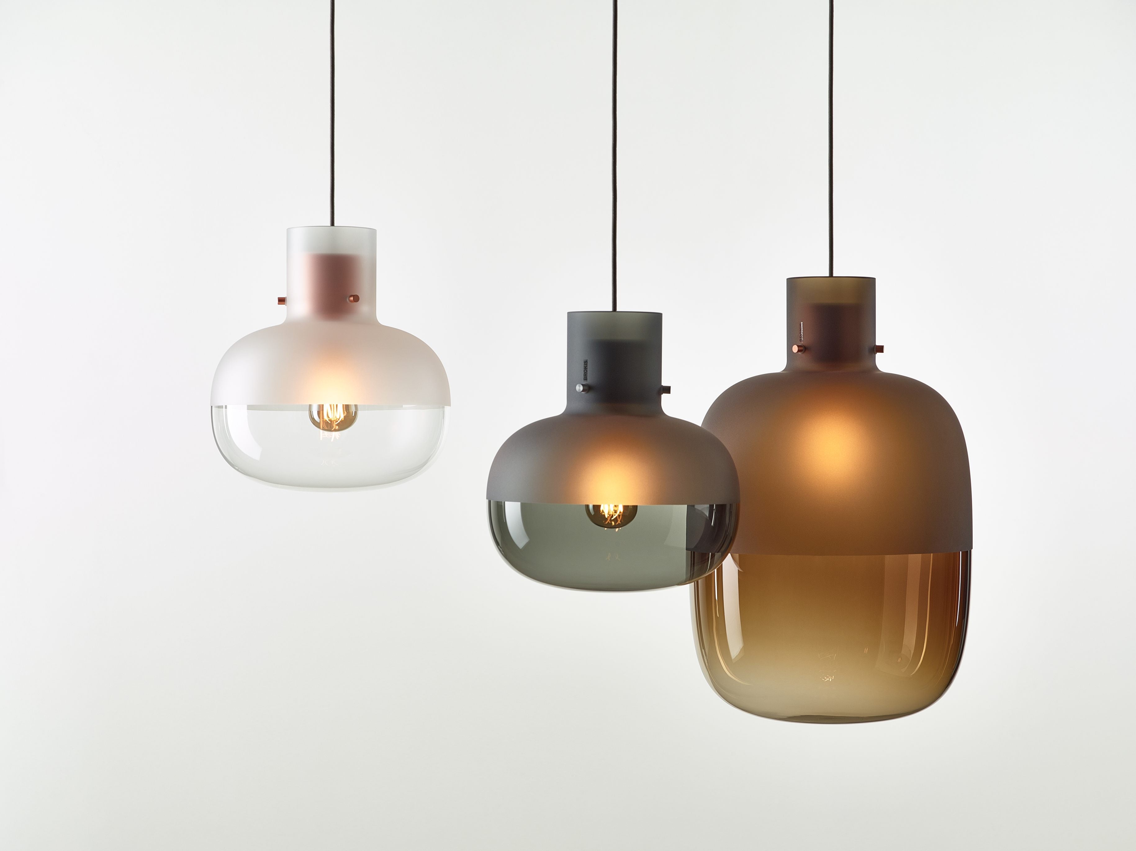 Hängende Lampe Awa großes aufblasbares Glas