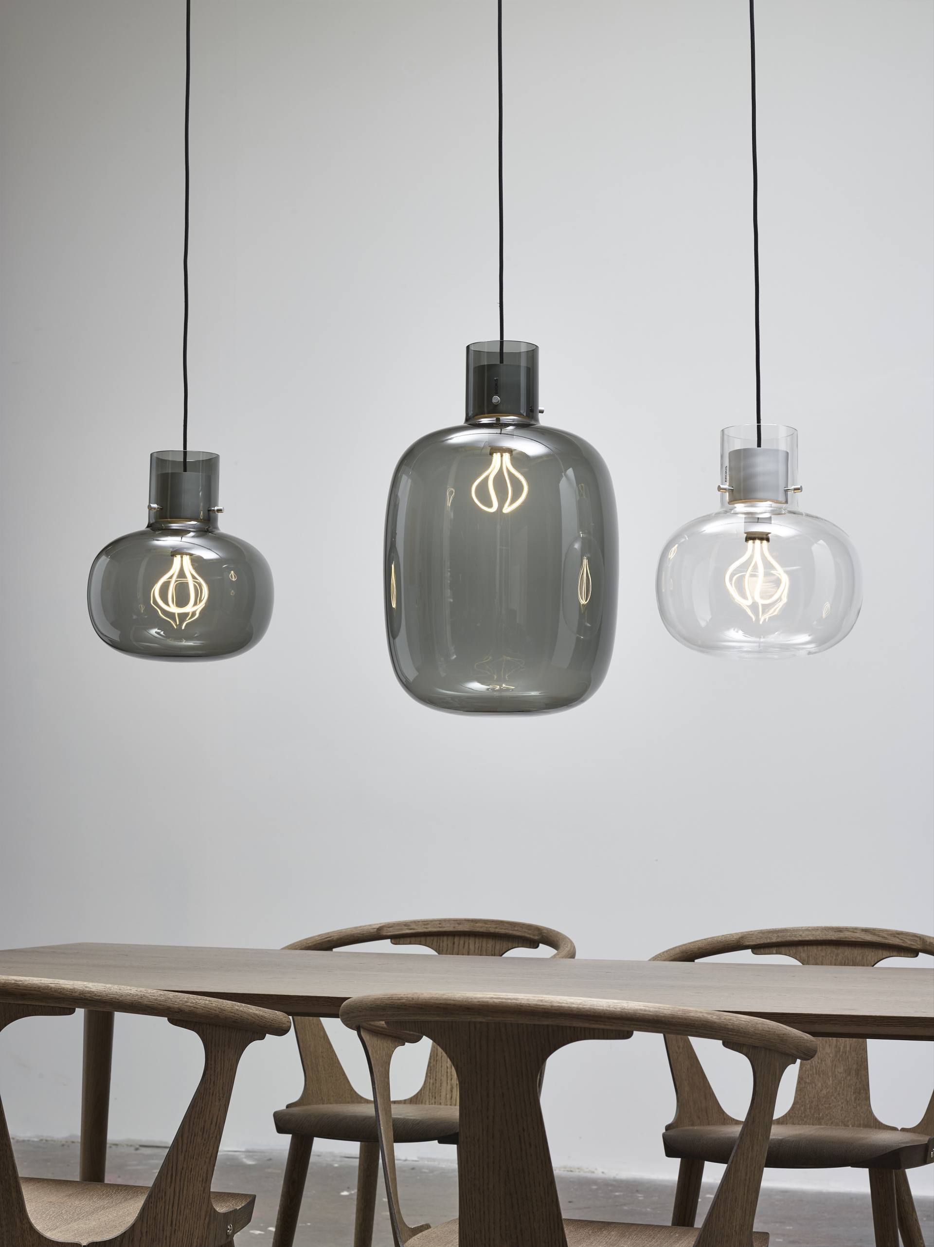 Hängende Lampe Awa großes aufblasbares Glas
