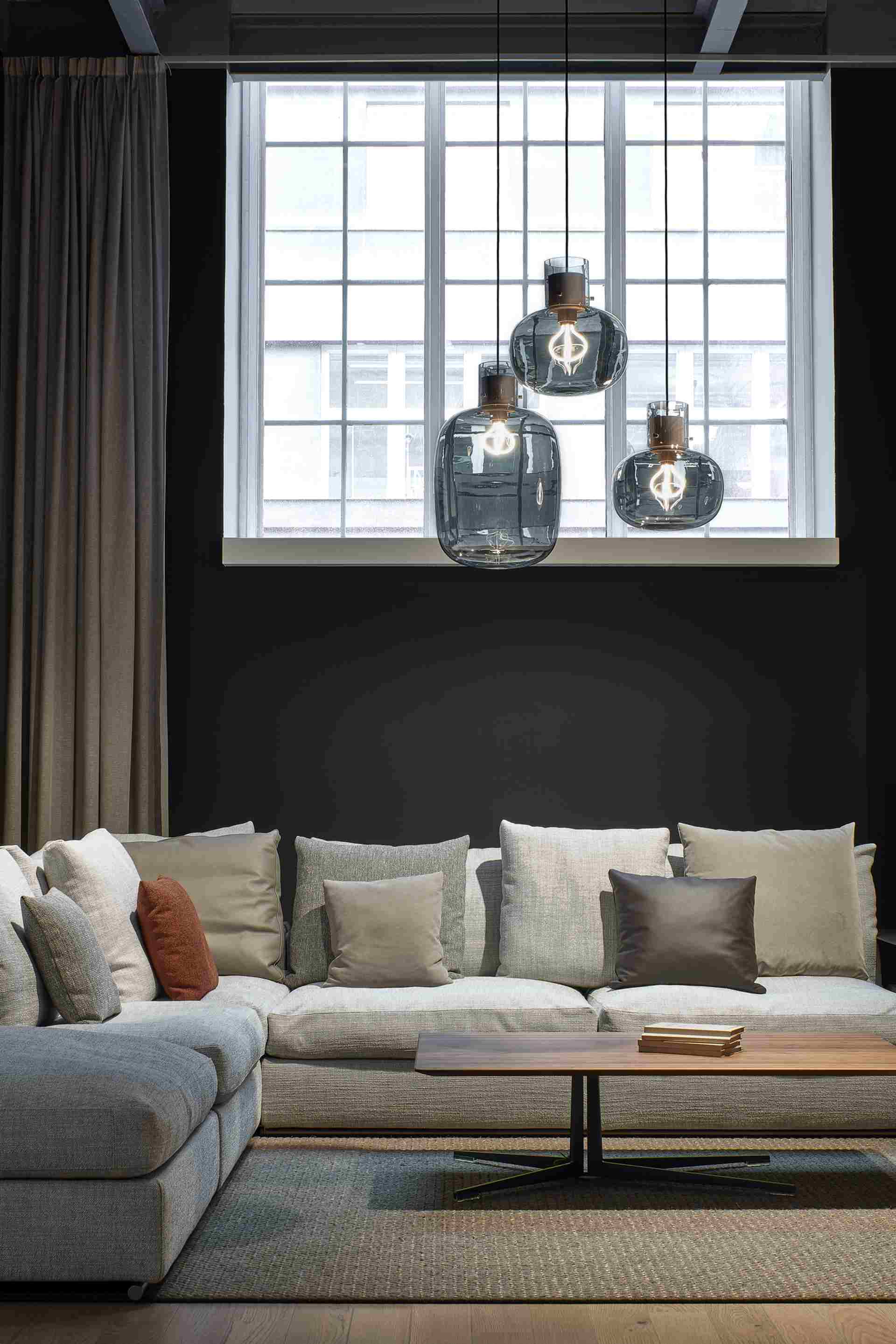 Hängende Lampe Awa großes aufblasbares Glas