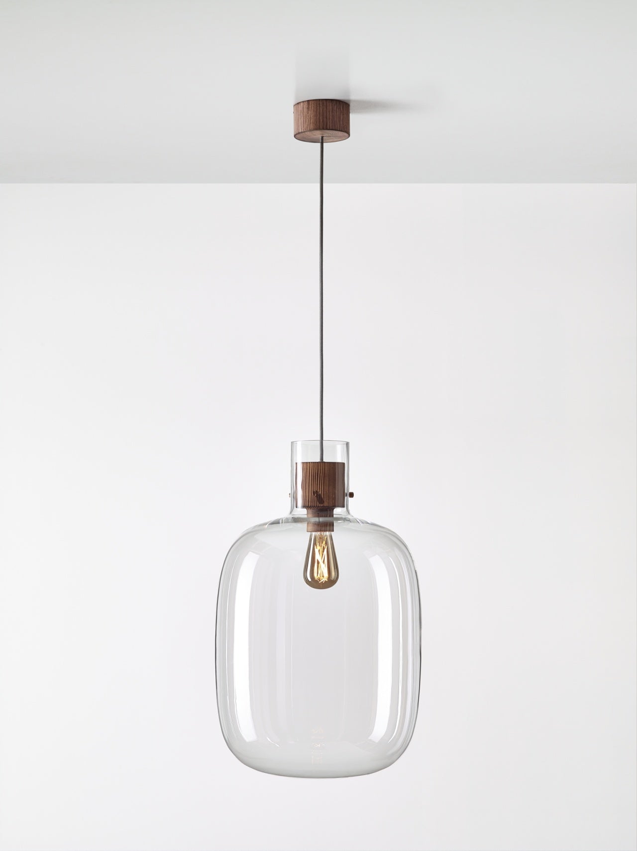 Hängende Lampe Awa großes aufblasbares Glas