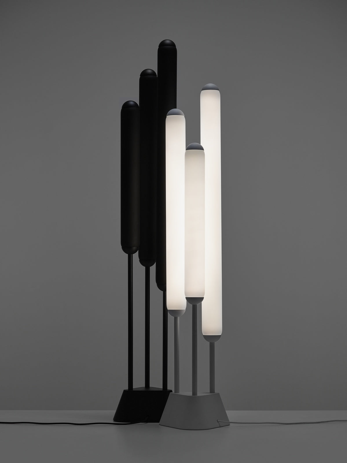 Puro Stehlampe Mattglas