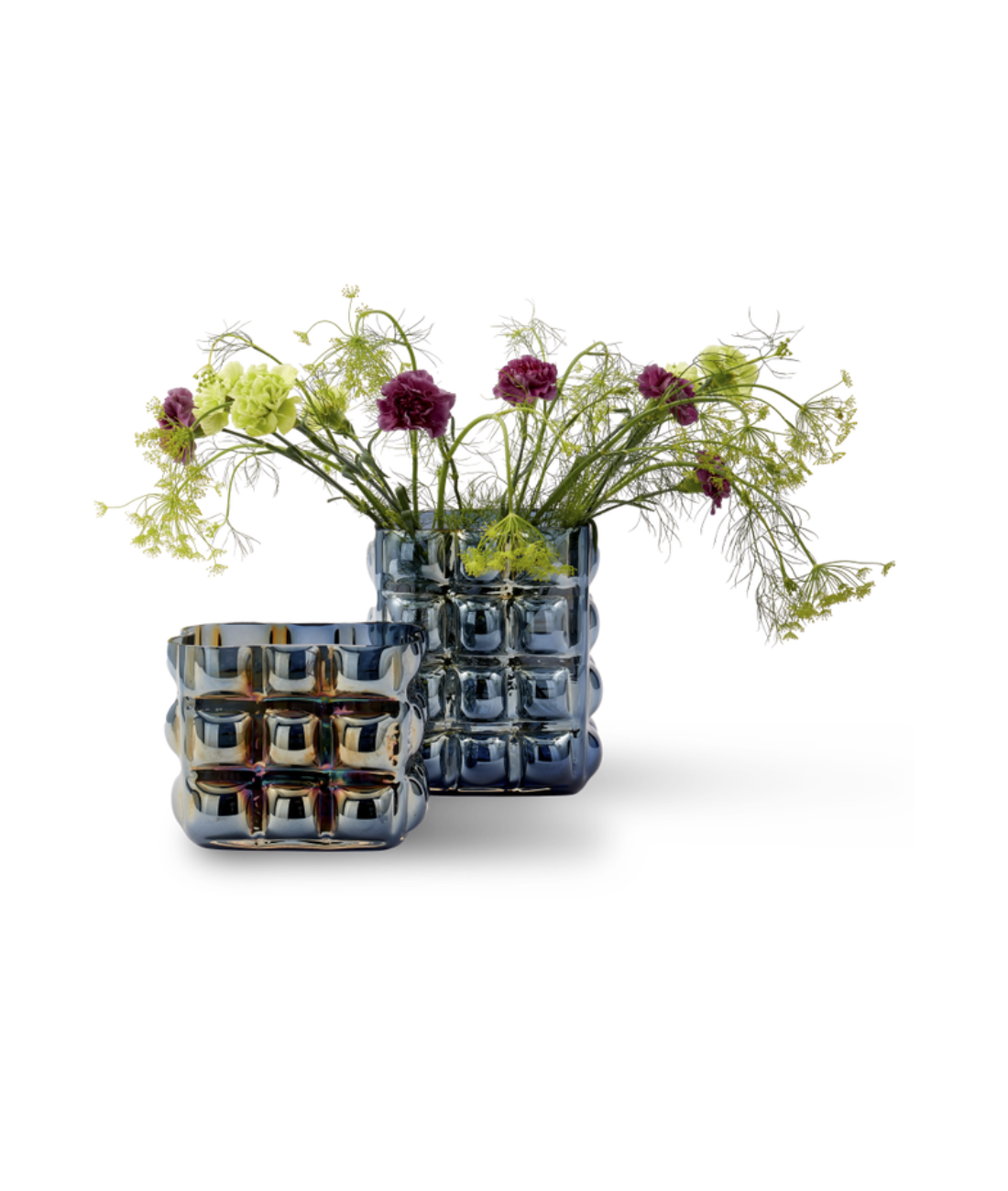Vase BUBBLE dunkelblau