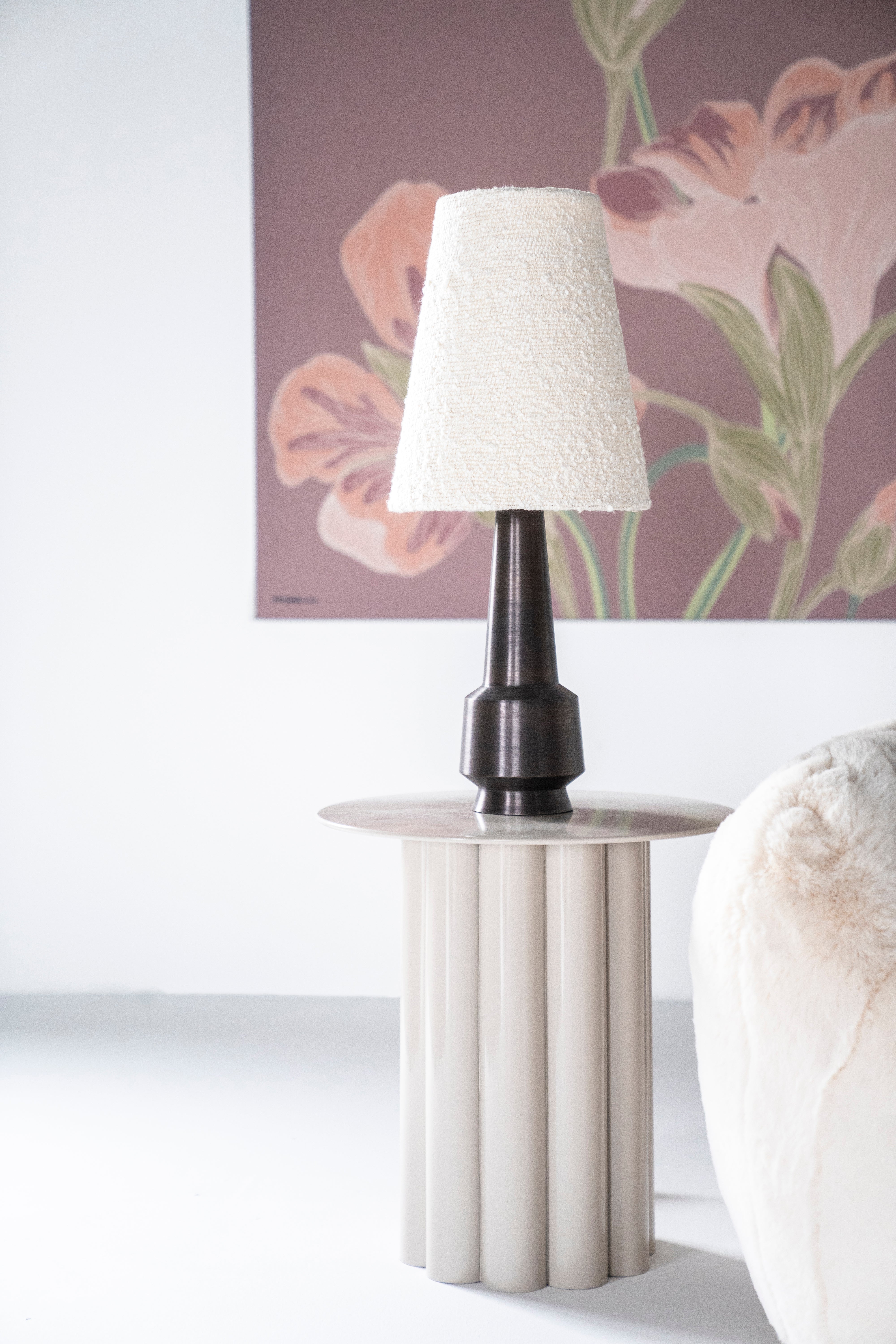 OLYMPA Cream Side Table