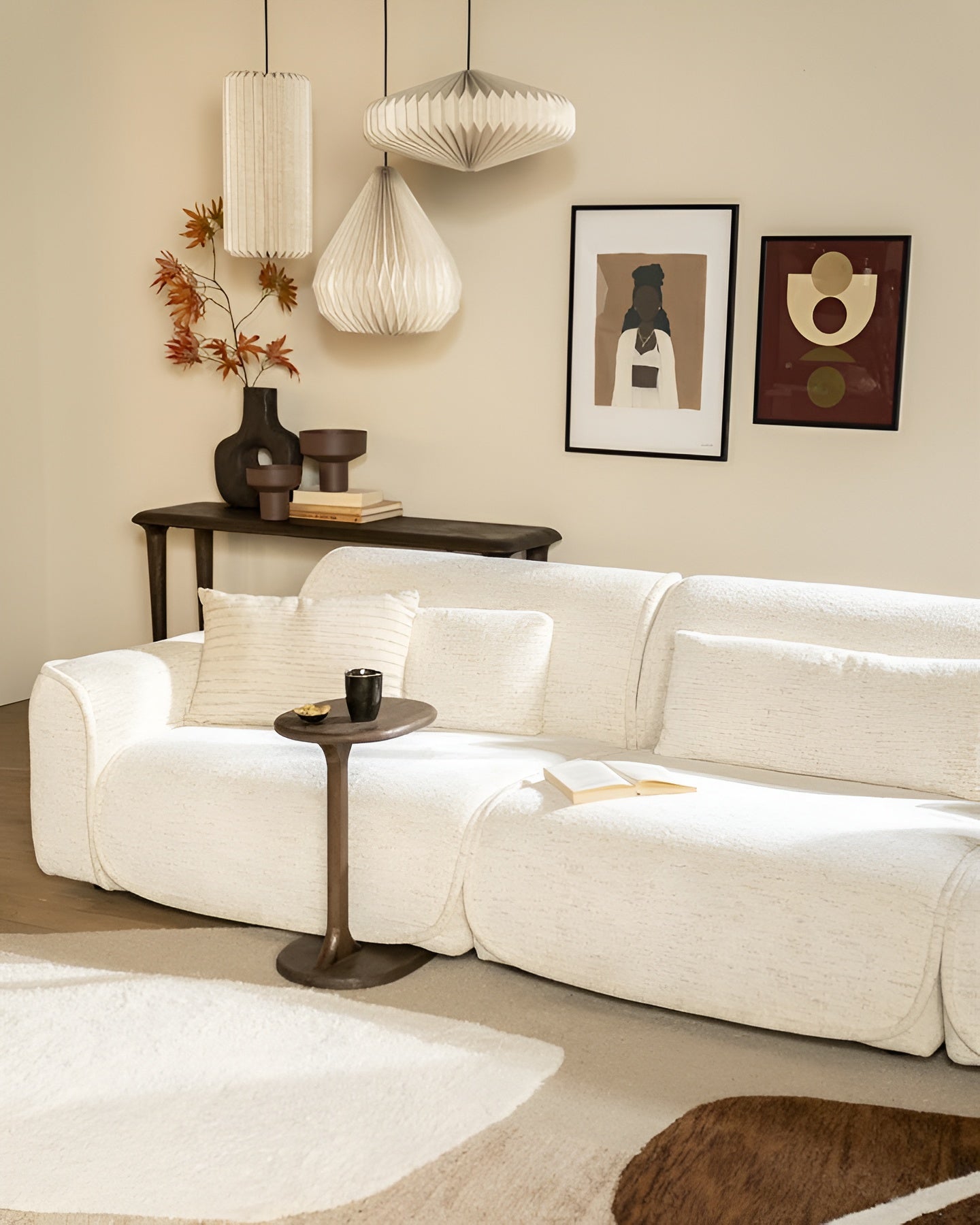 FENIX Side Table Black Mango Wood