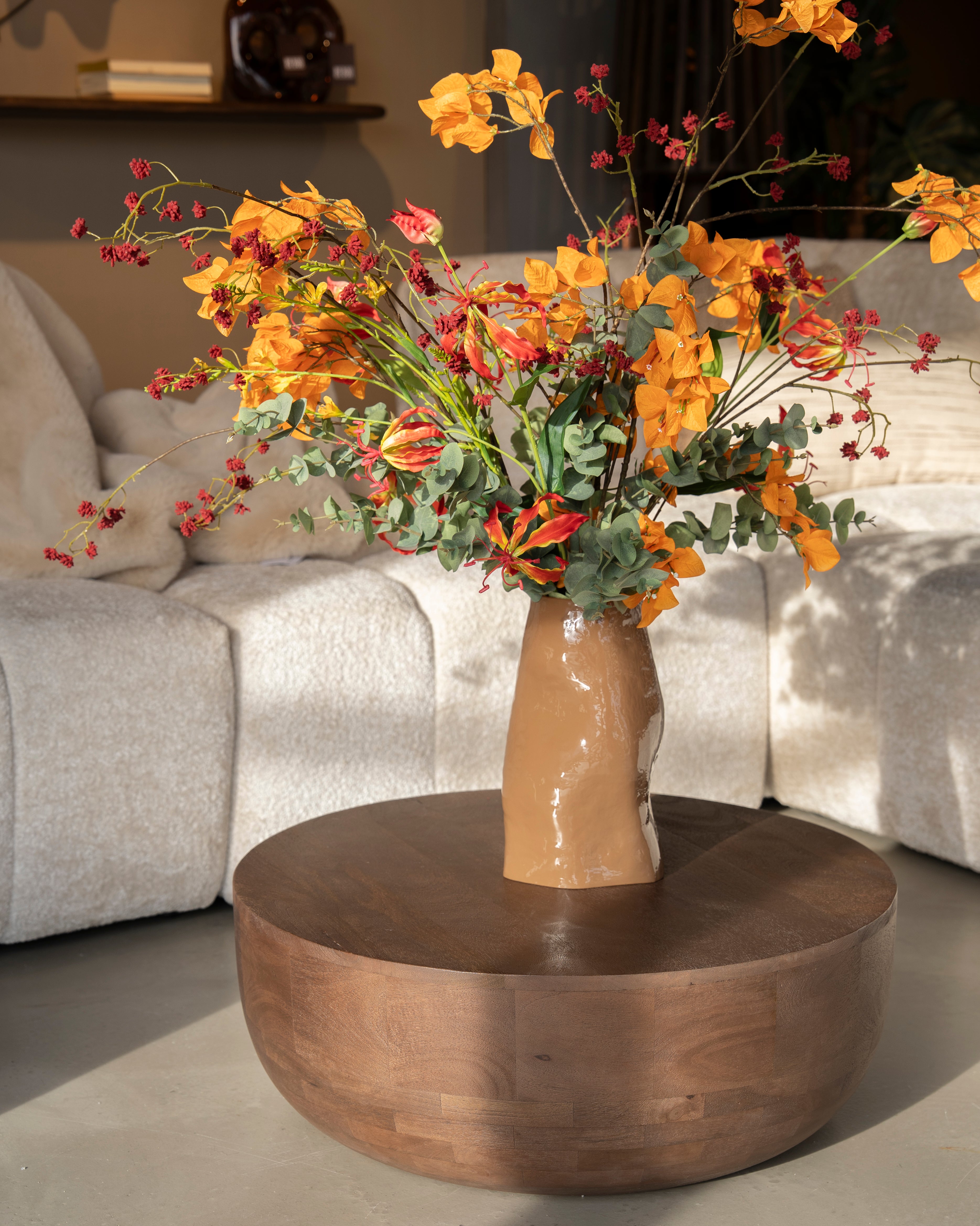 Wazon szklany BOYNA brązowy