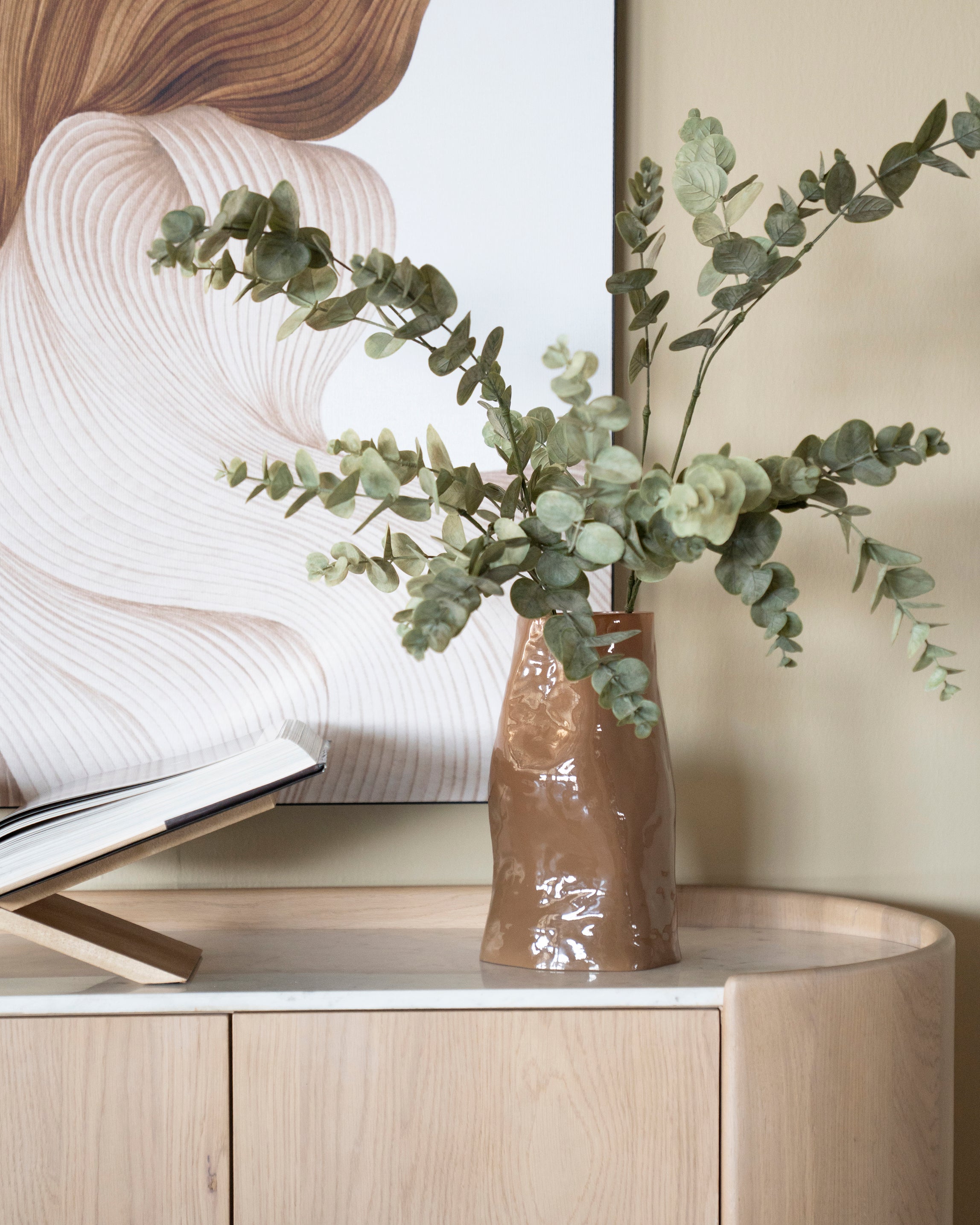 Wazon szklany BOYNA brązowy