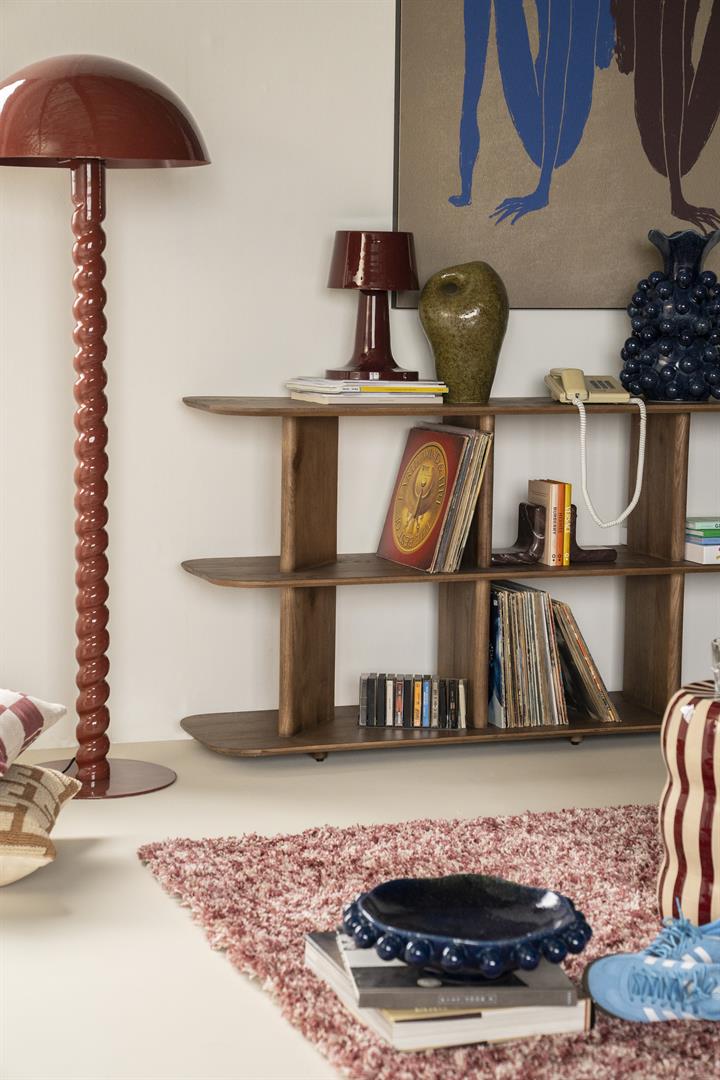 ALVO burgundy table lamp