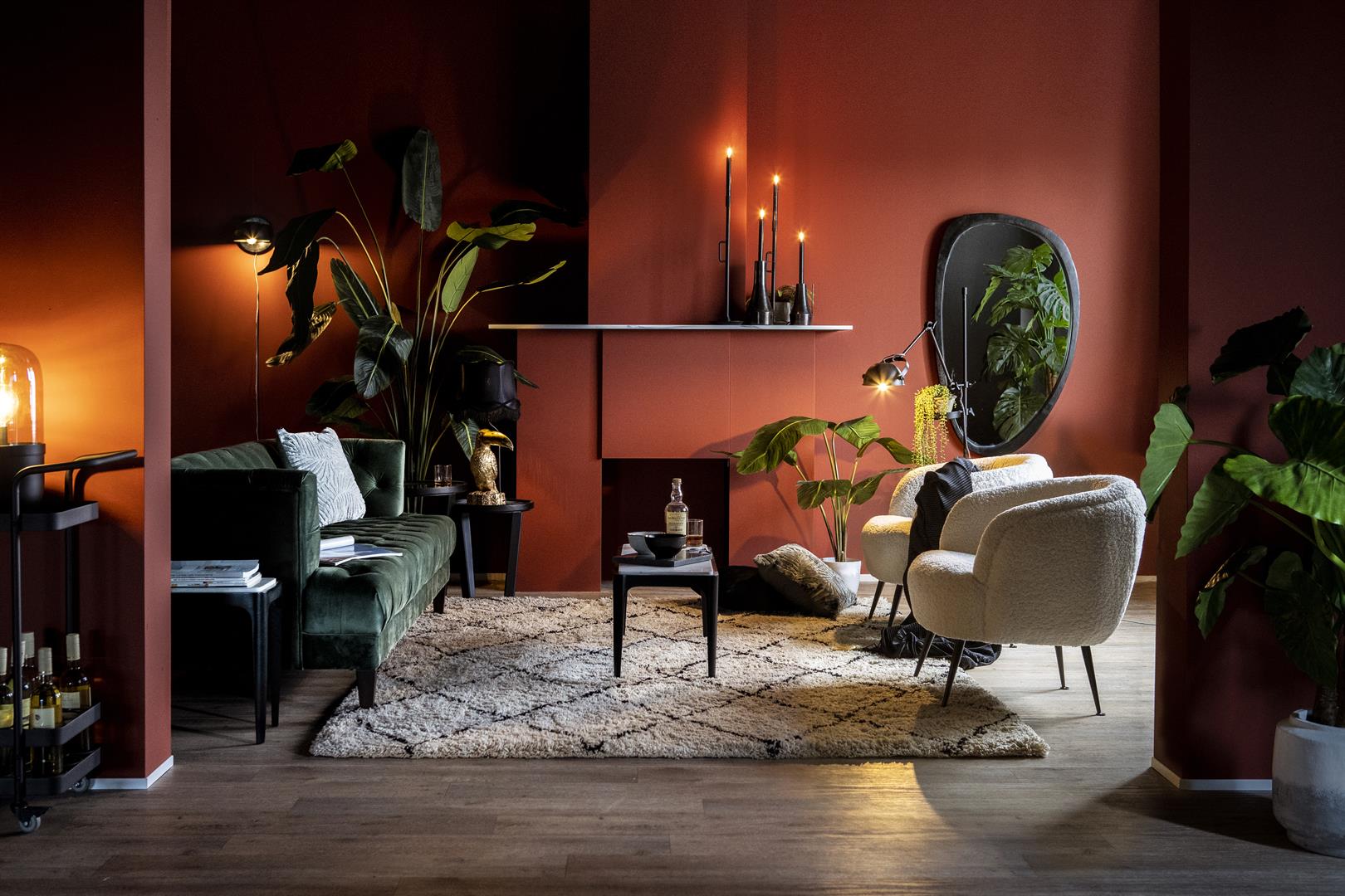 Lustro PLECTO Mango-Holz