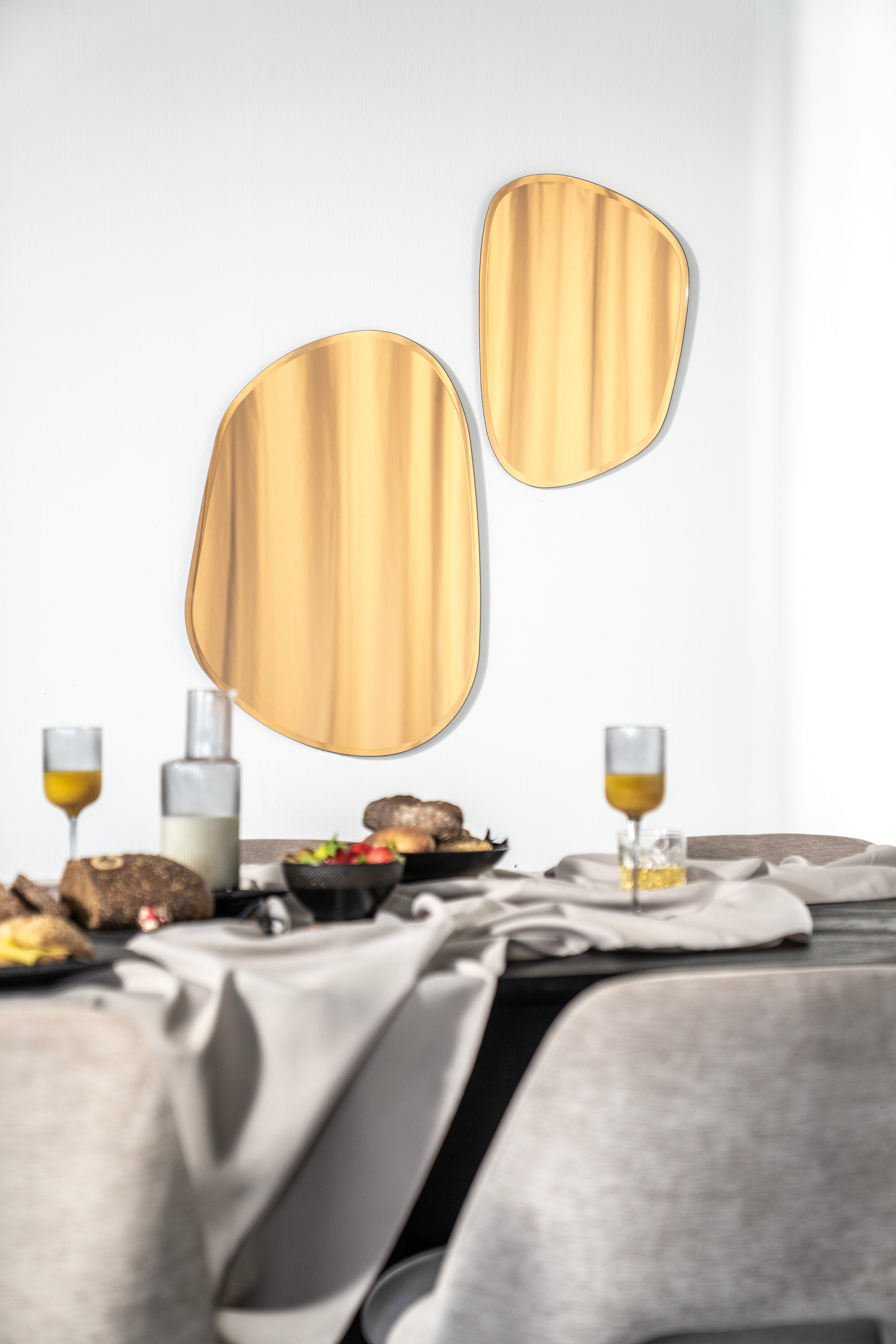 Wandspiegel AMBER gold