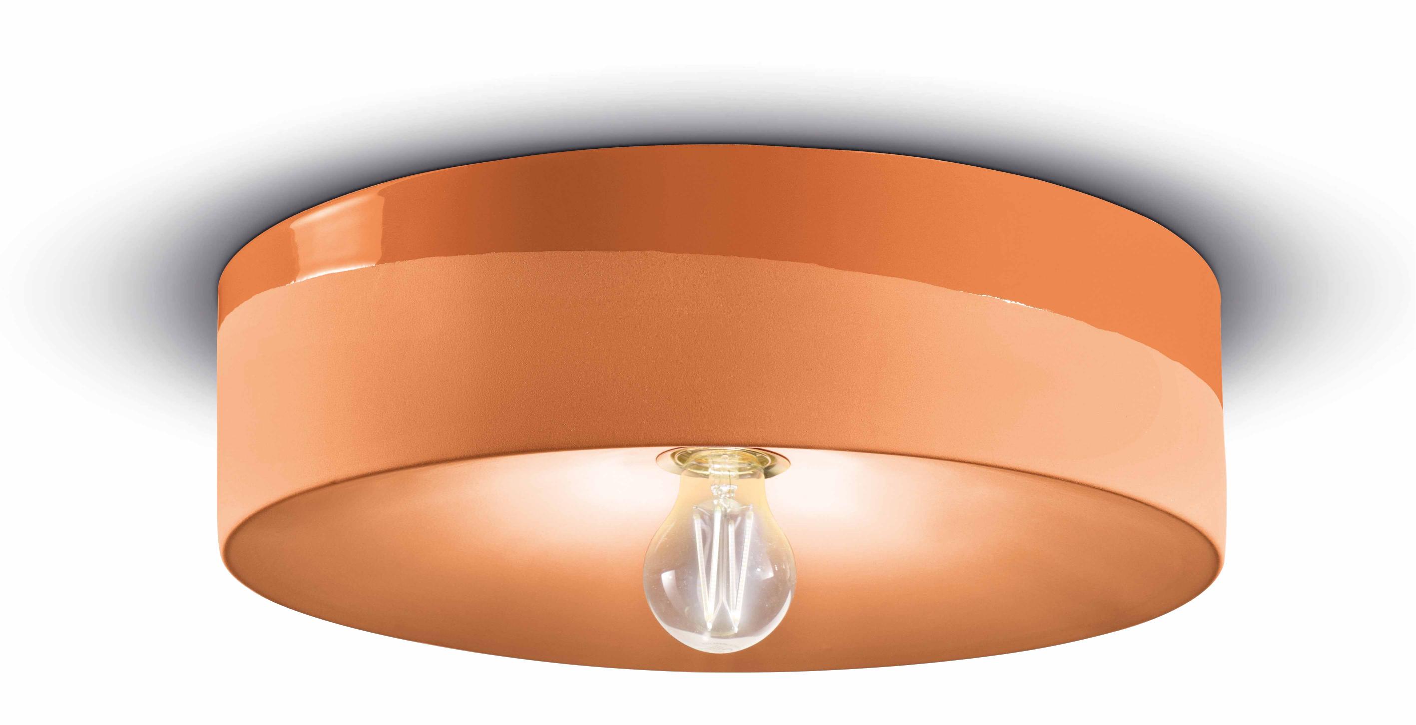 Ceramic wall lamp PI orange