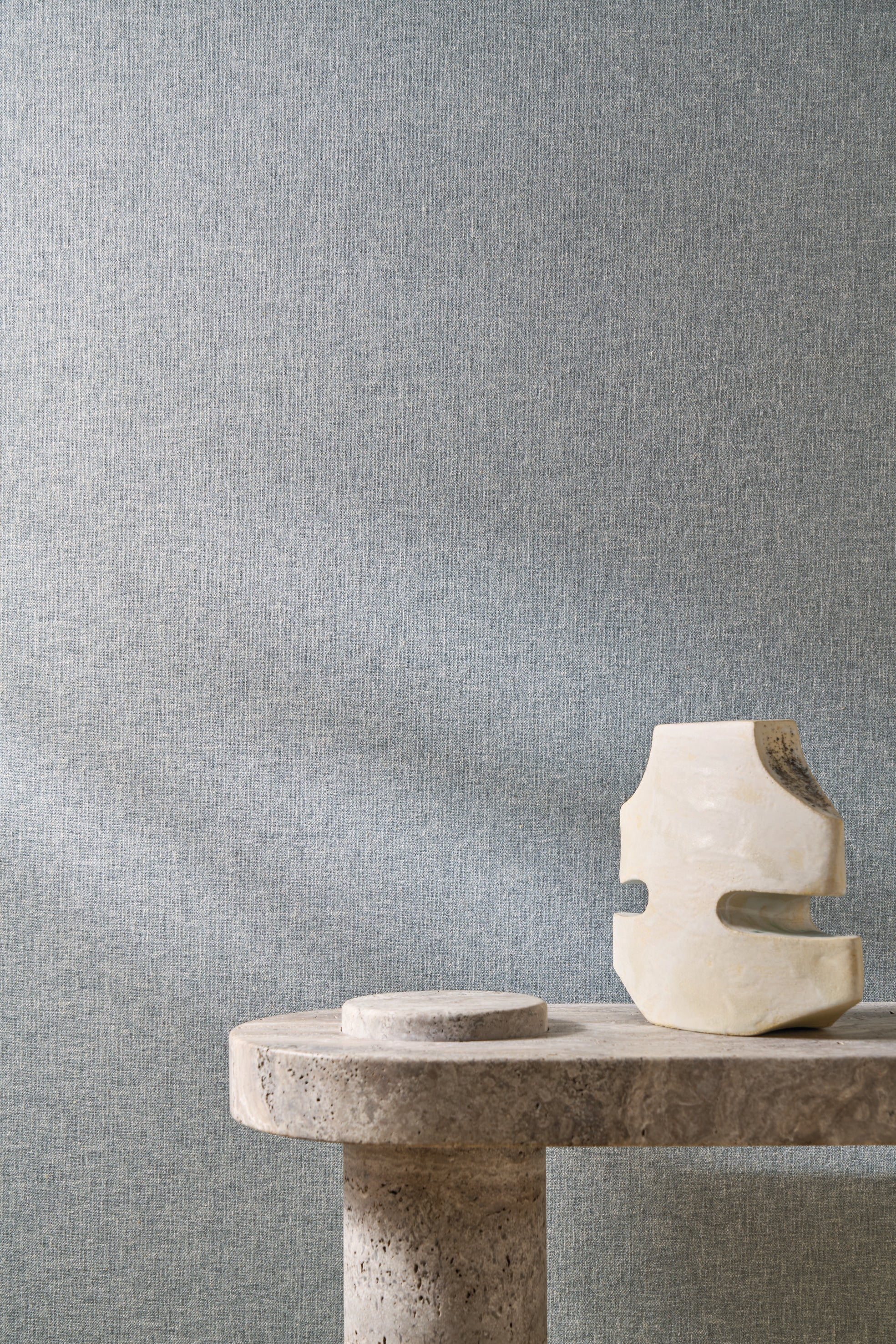 Non-woven textile wallpaper LINCOTEA - BLUE STONE gray-blue
