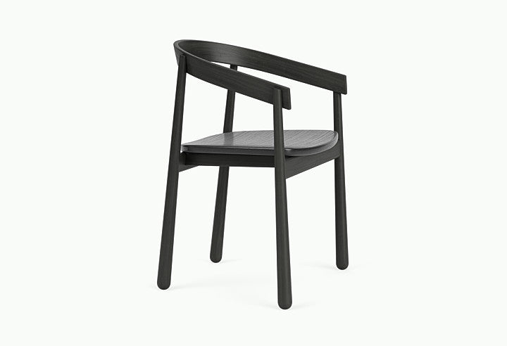 HOMERUN Chair Black Oak Wood