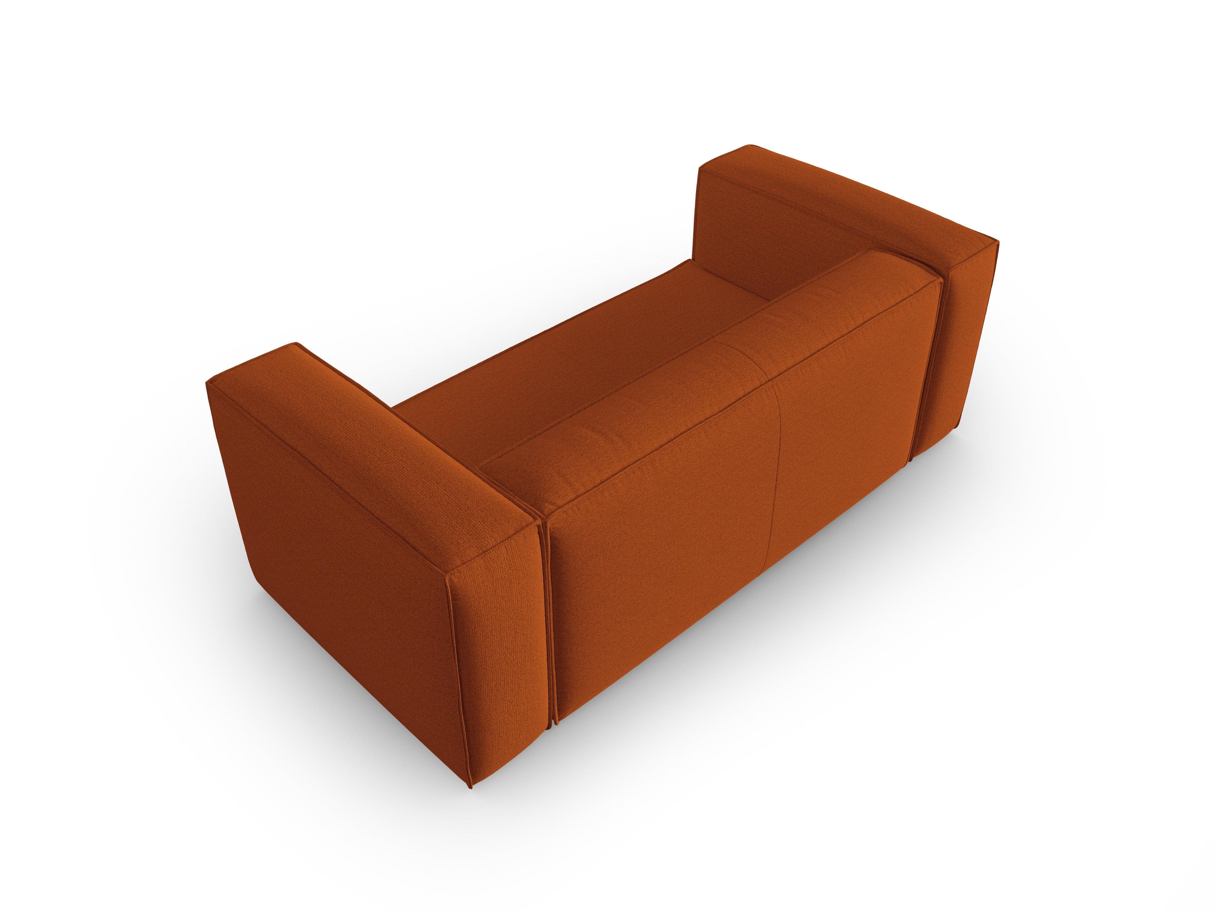 2-seater sofa MACKAY terracotta boucle