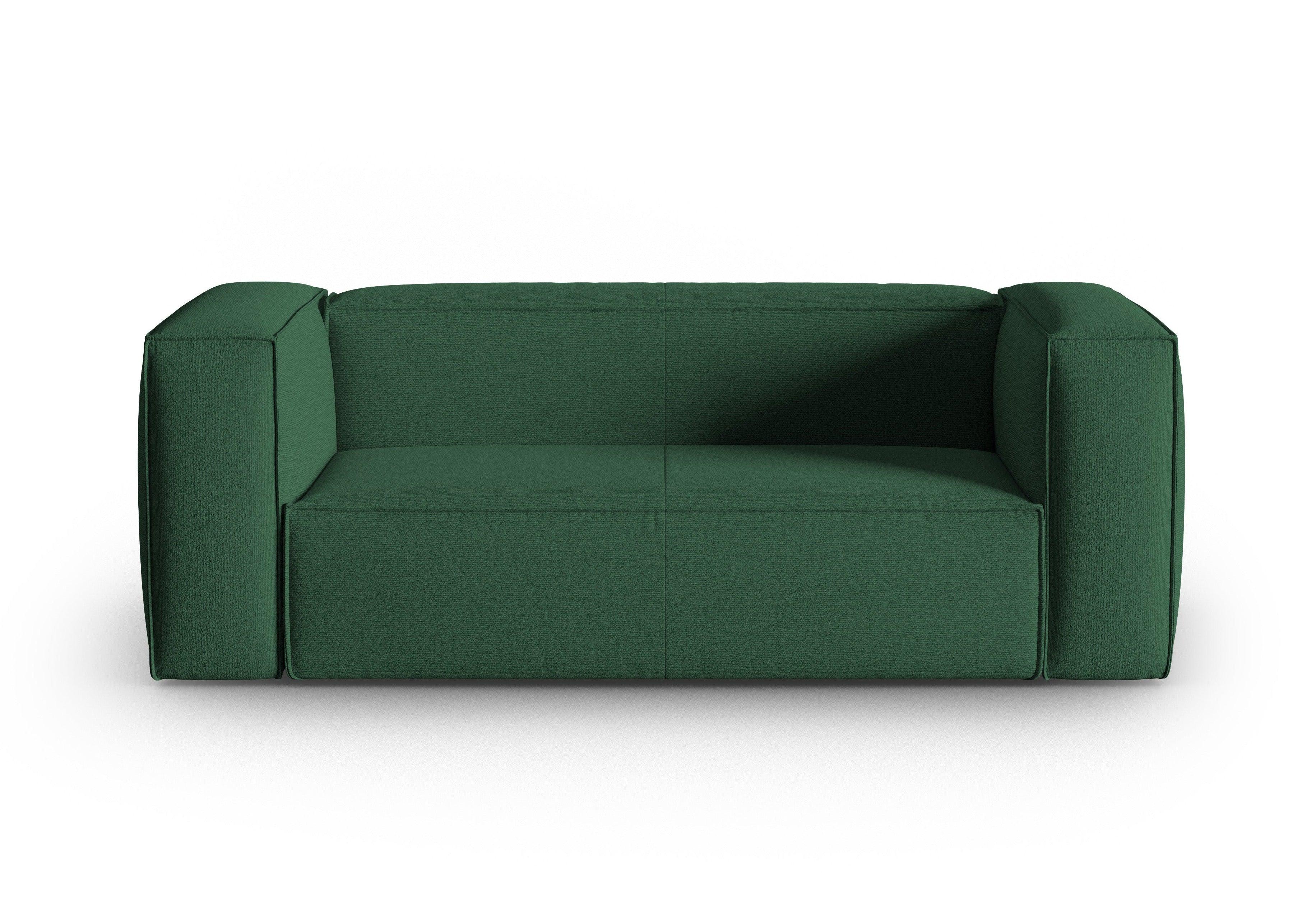 2-seater sofa MACKAY green boucle