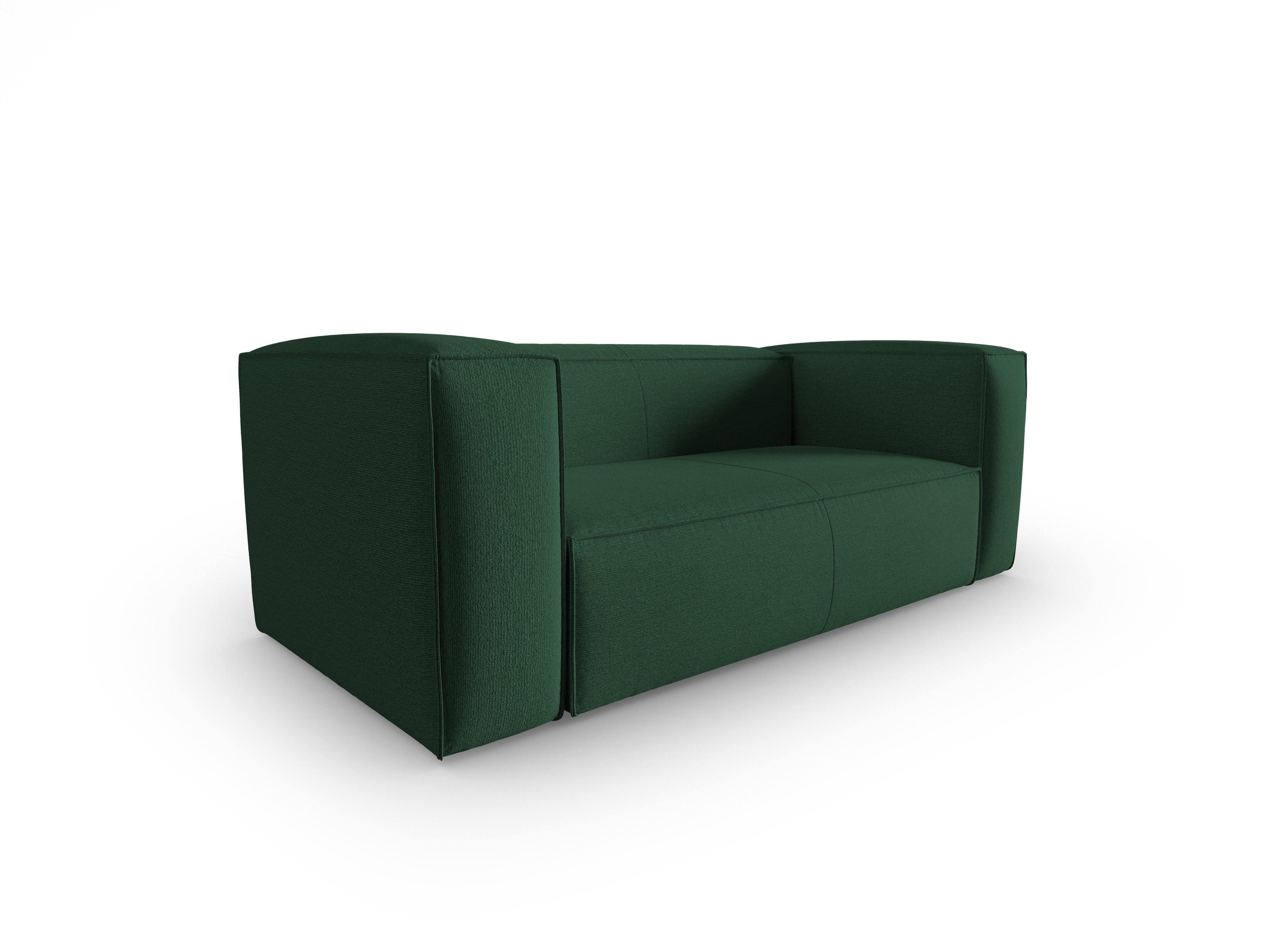 2-seater sofa MACKAY green boucle