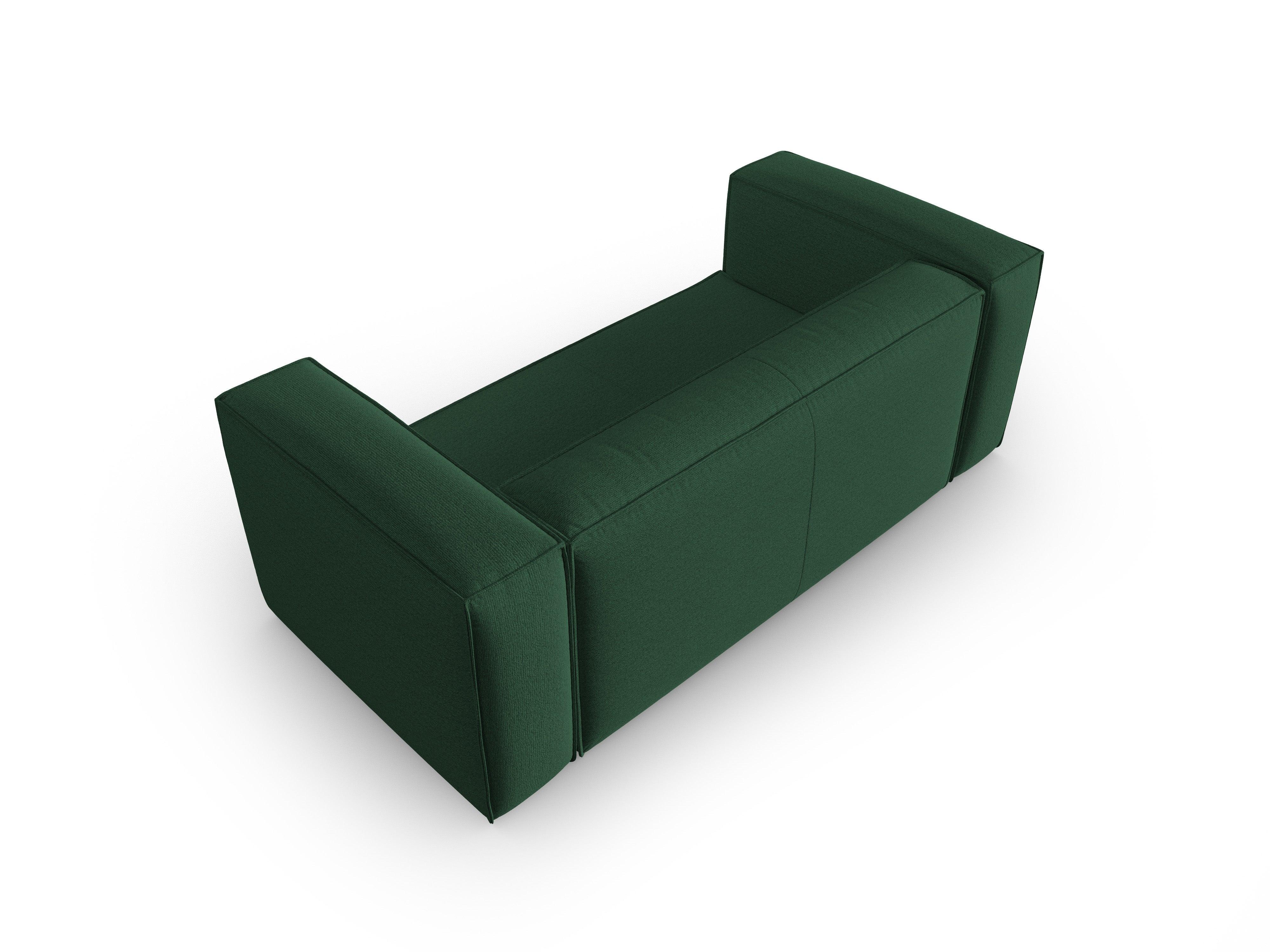 2-seater sofa MACKAY green boucle