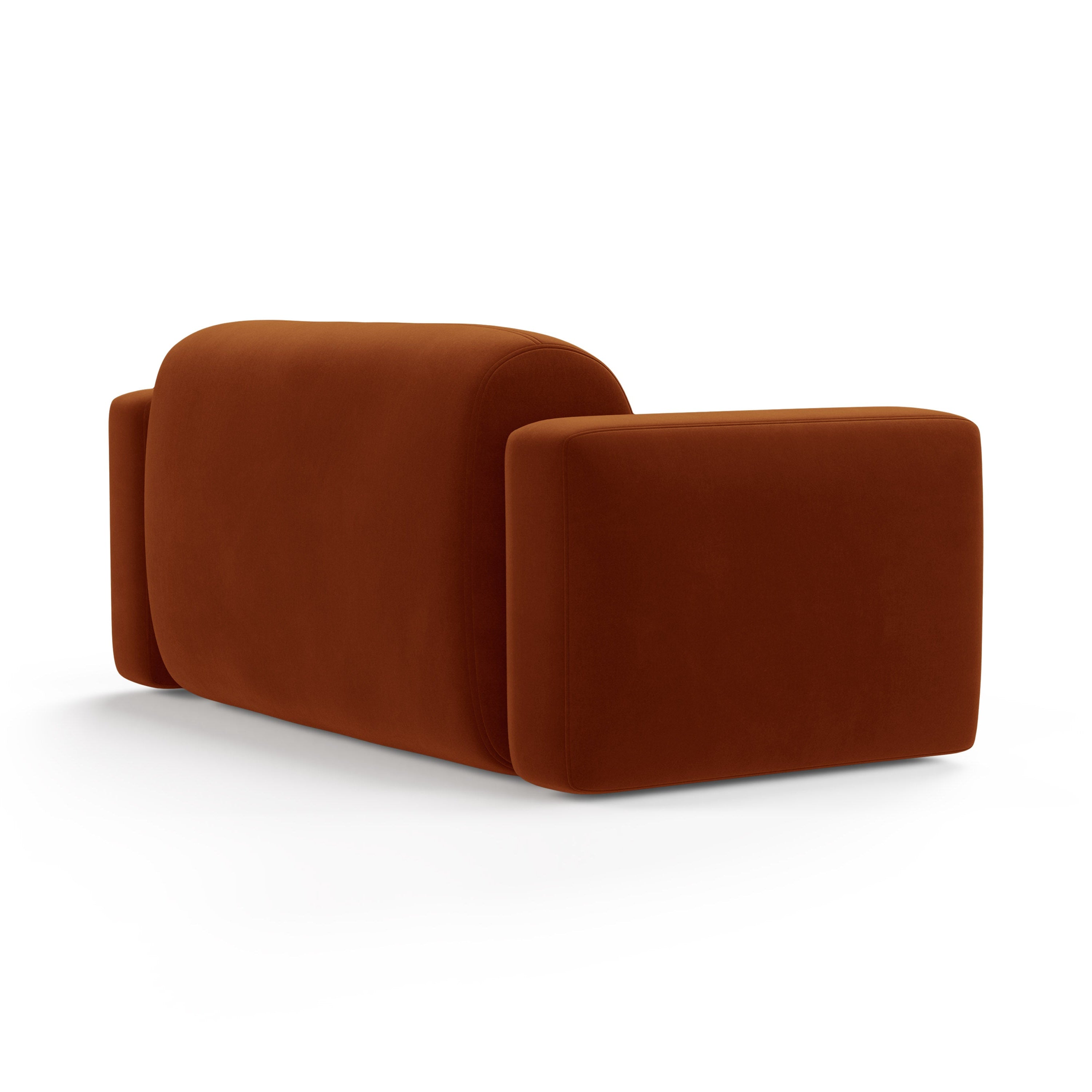 Sofa aus Samt für 2 Personen STRINO Terrakotta