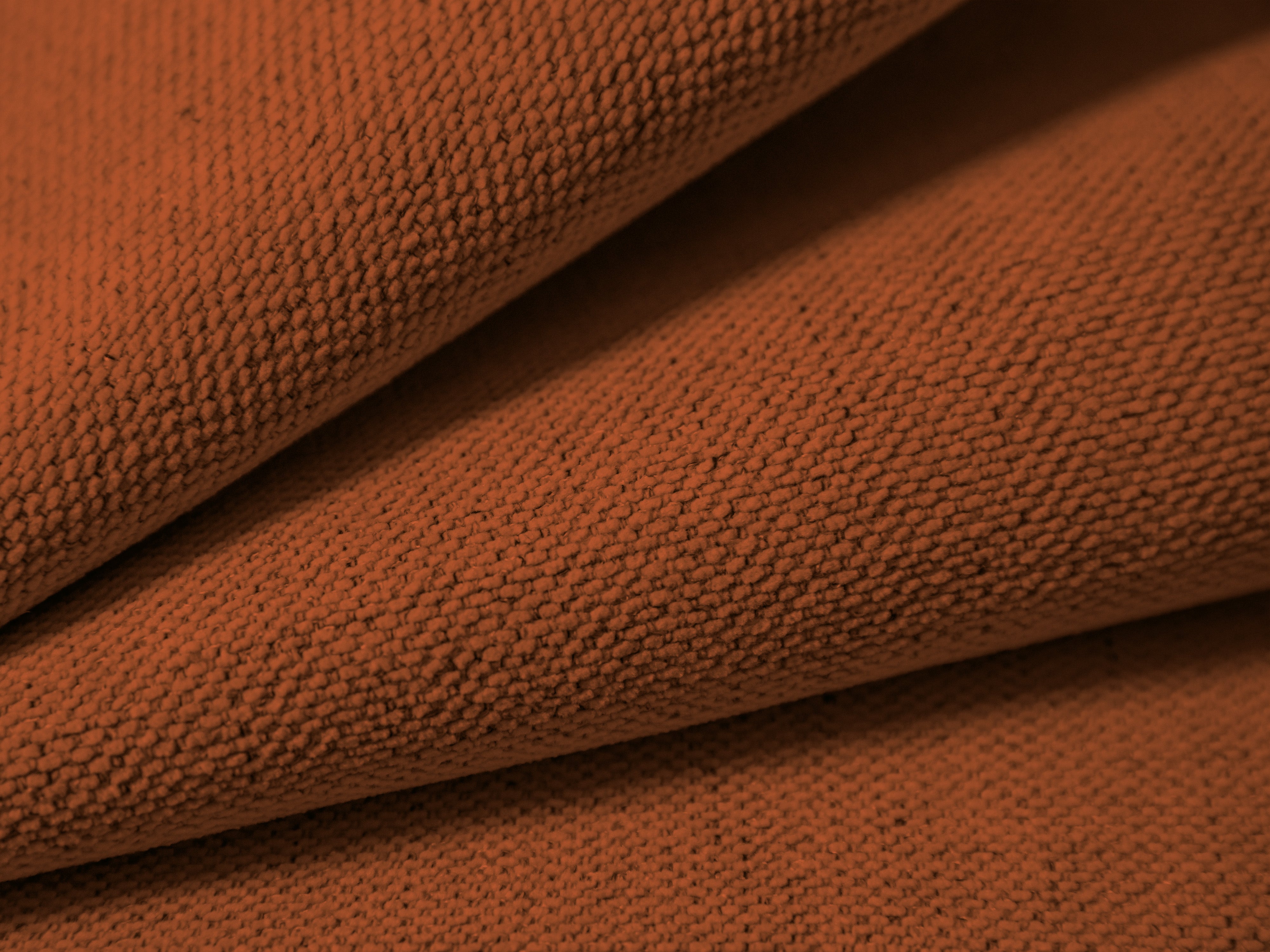 Sofa 3-Sitzer CAMPI ziegelrot Chenille