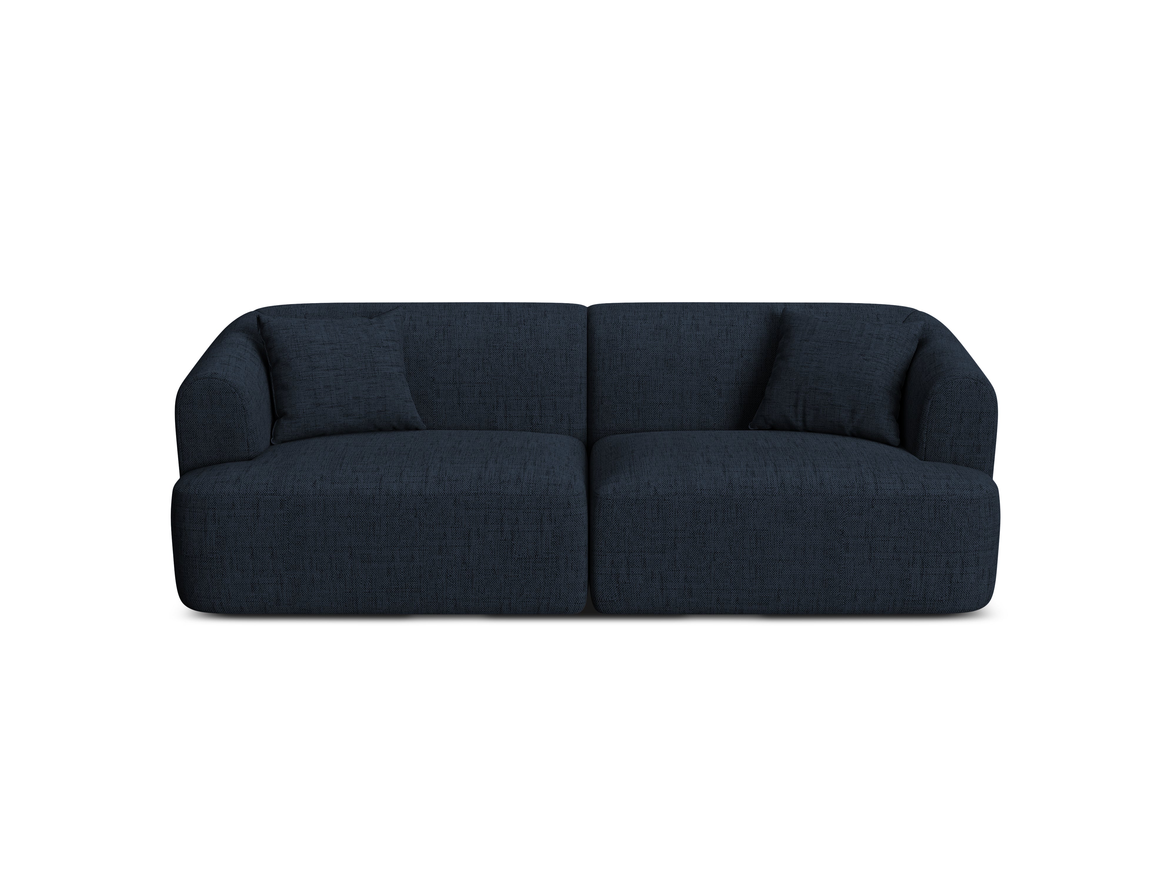 Sofa 3-Sitzer CAMPI blaues Chenille